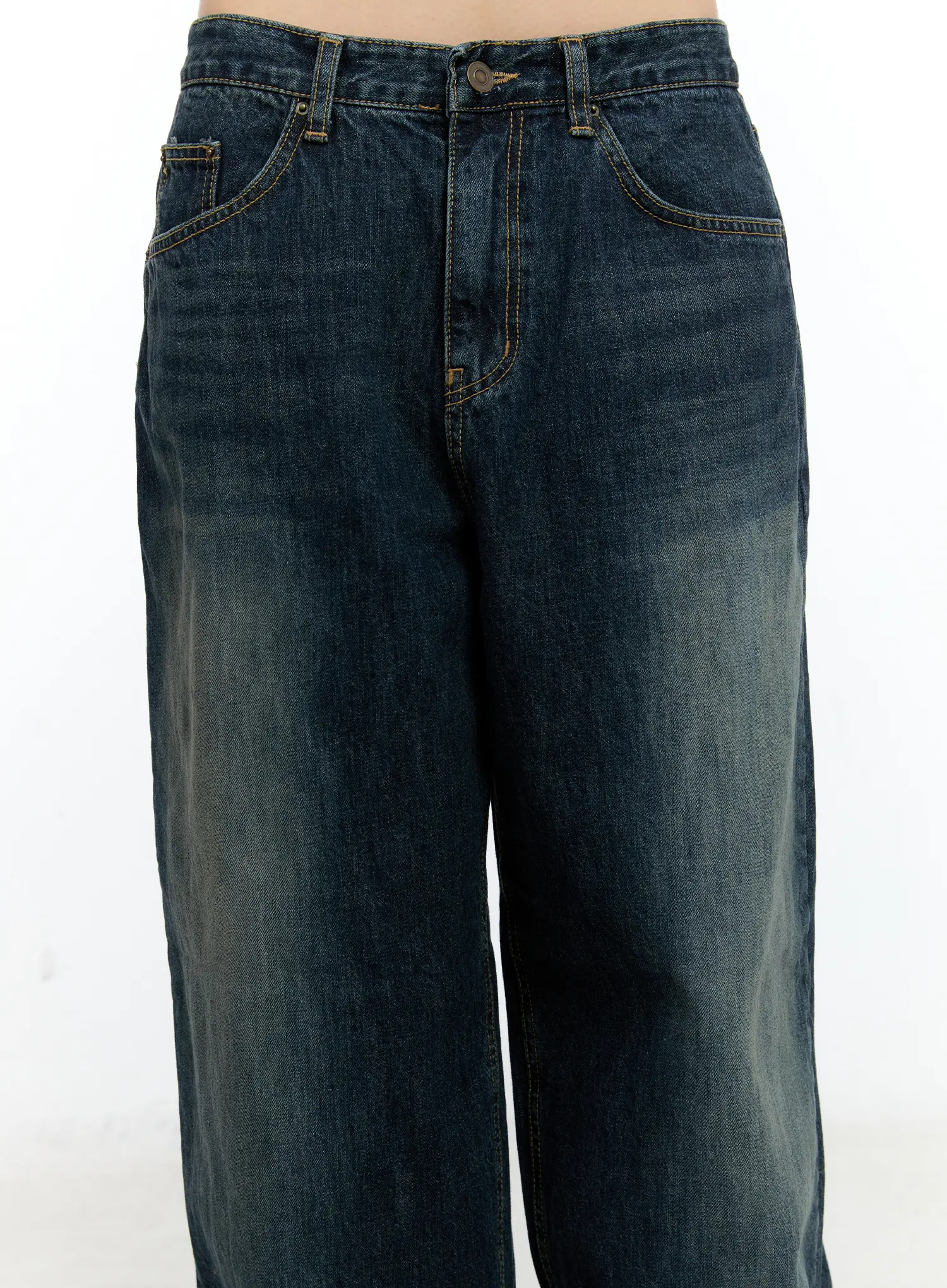 Hunter Washed Wide Leg Jeans CN517 - Image 10