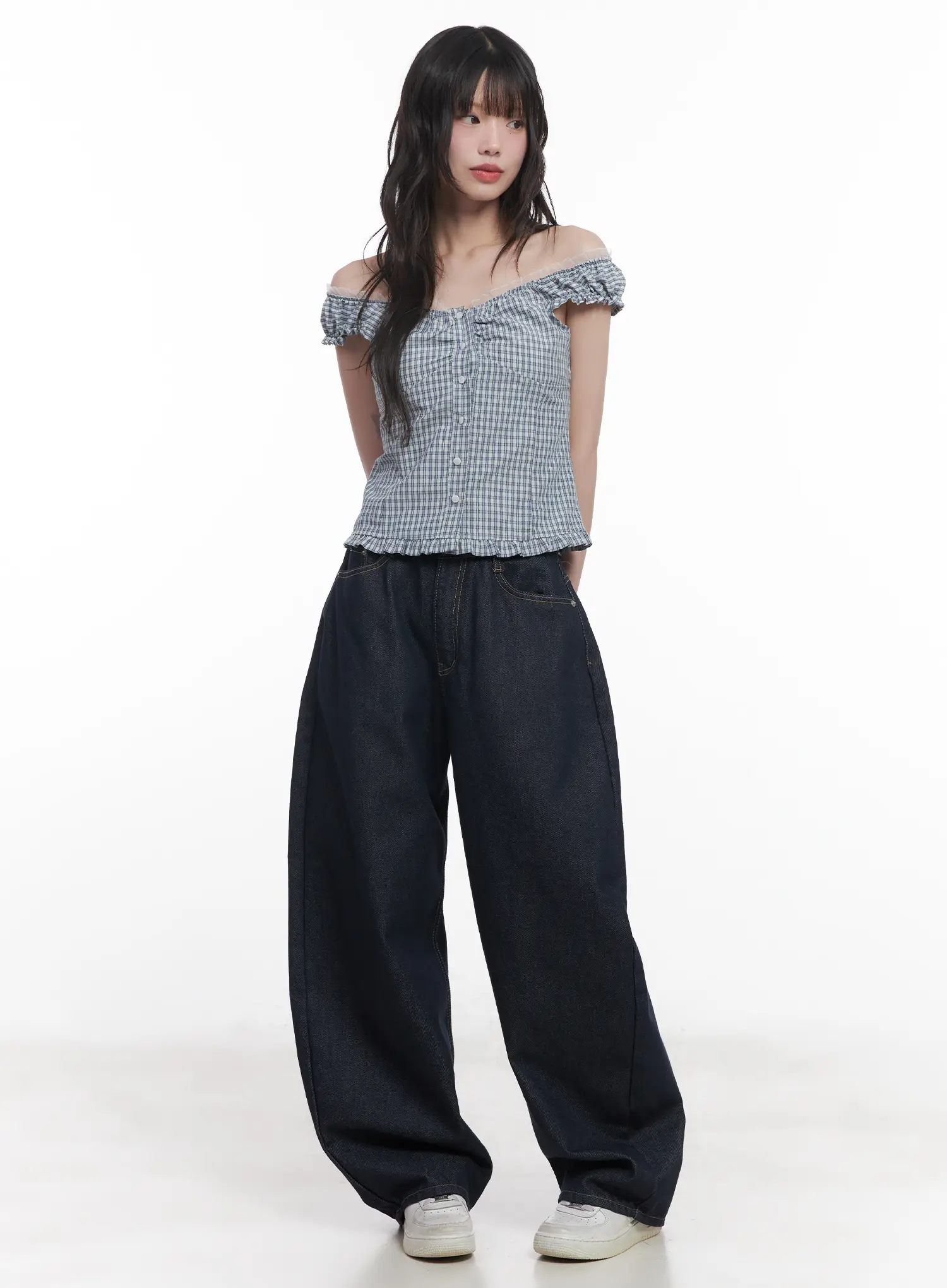 Hyein No-Fade Relaxed-Fit Jeans CU519 - Image 3