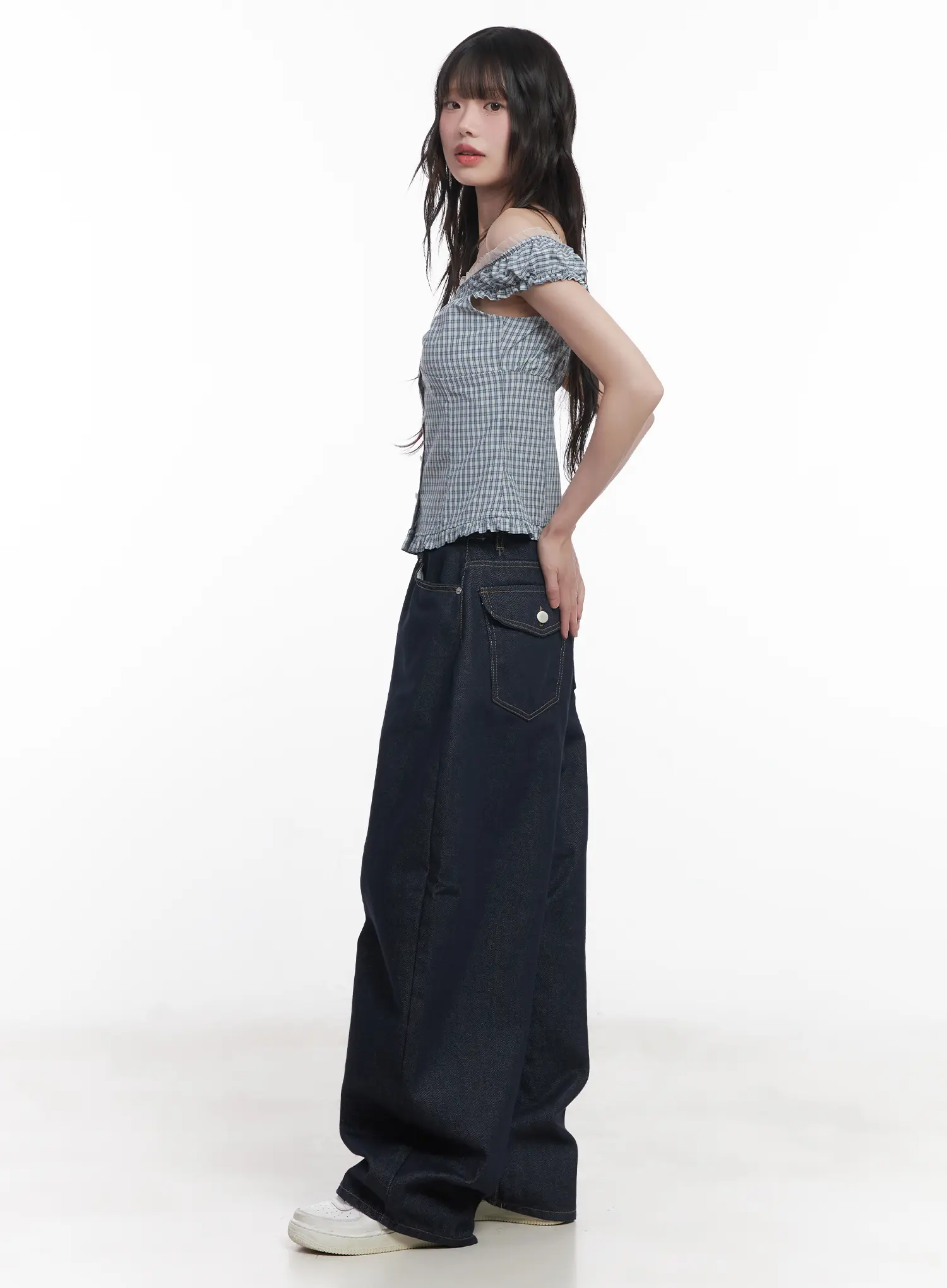 Hyein No-Fade Relaxed-Fit Jeans CU519 - Image 5