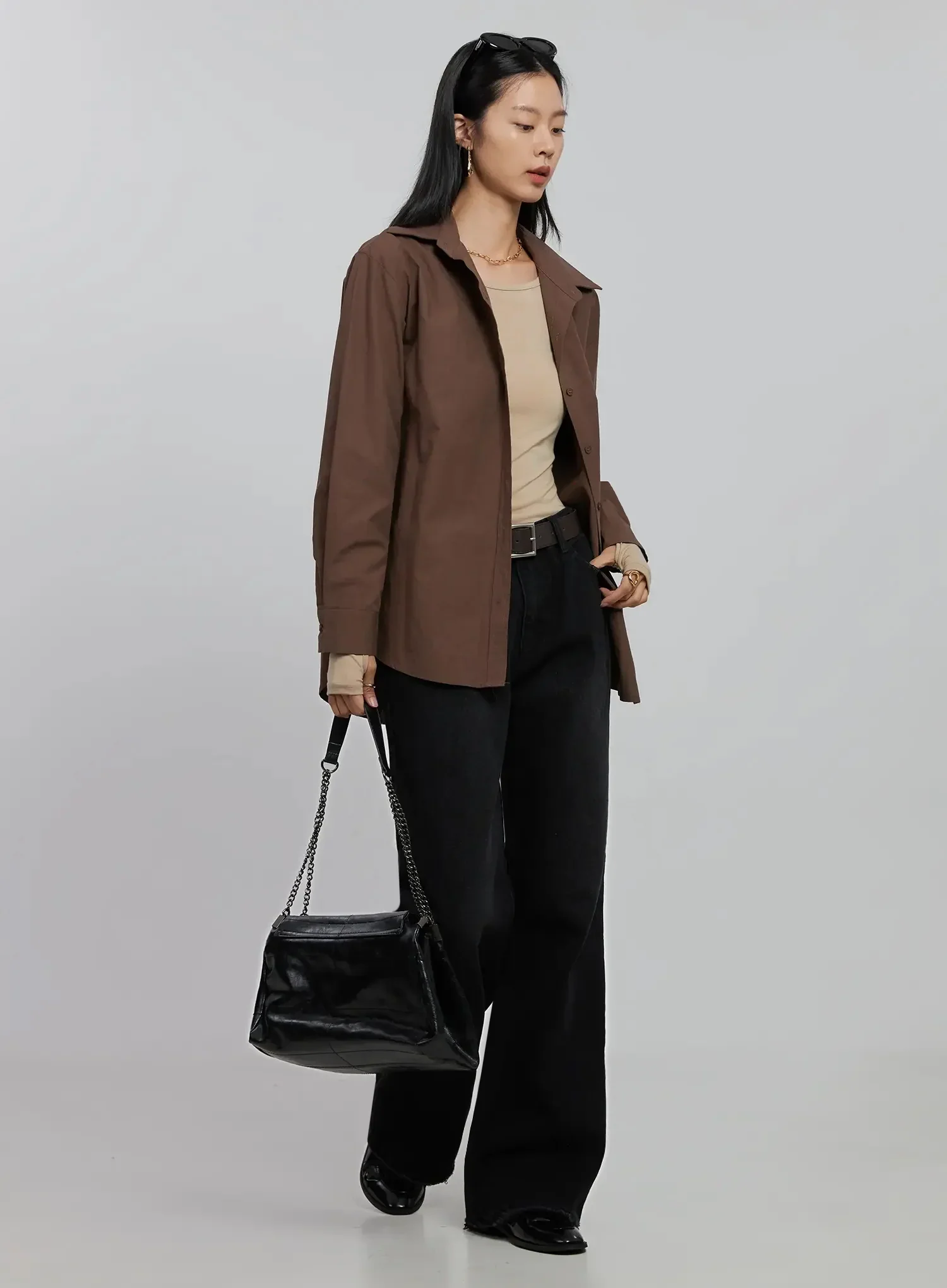 Imani Wide-Leg Flared Jeans ID516 - Image 3
