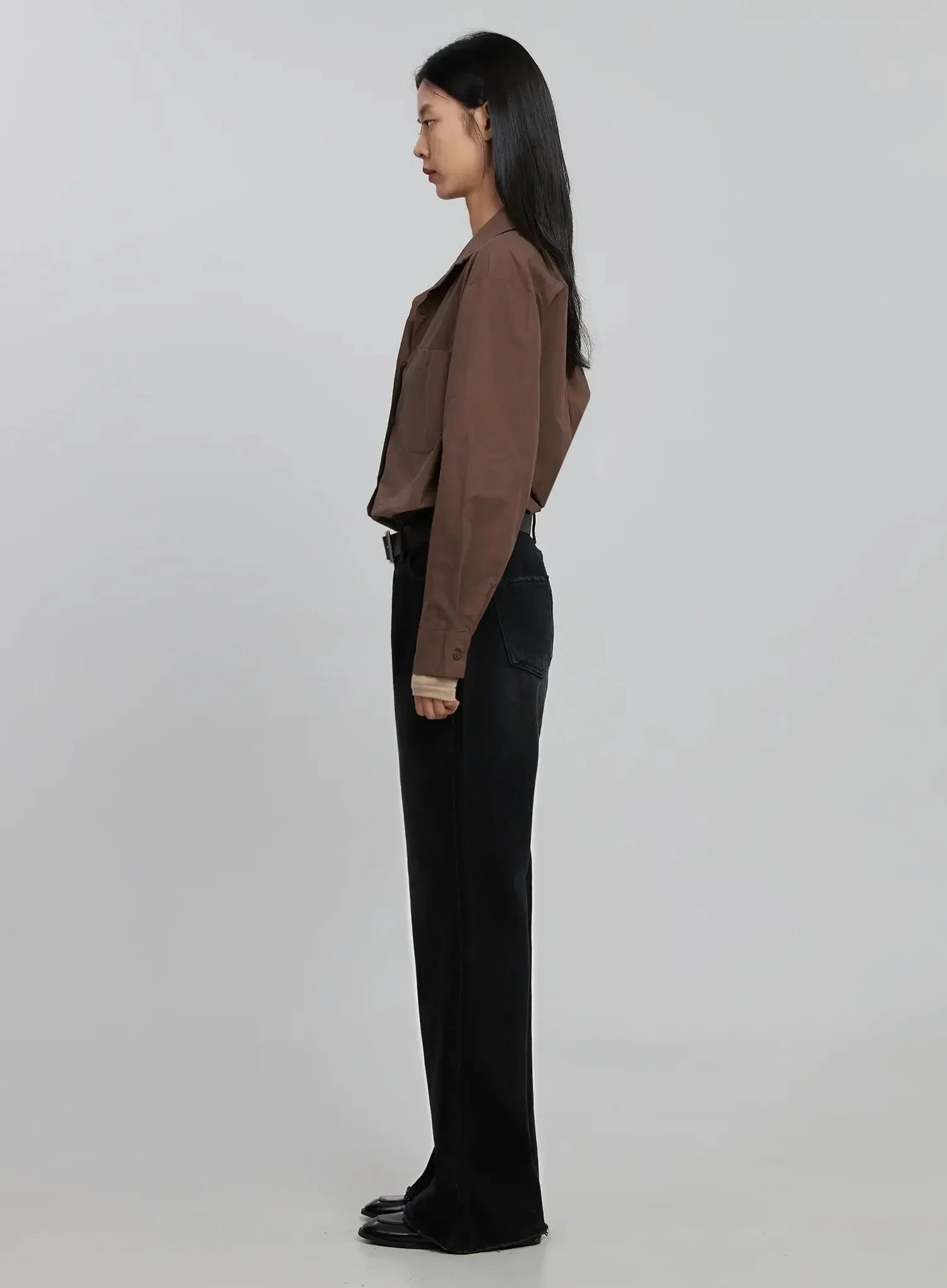 Imani Wide-Leg Flared Jeans ID516 - Image 8