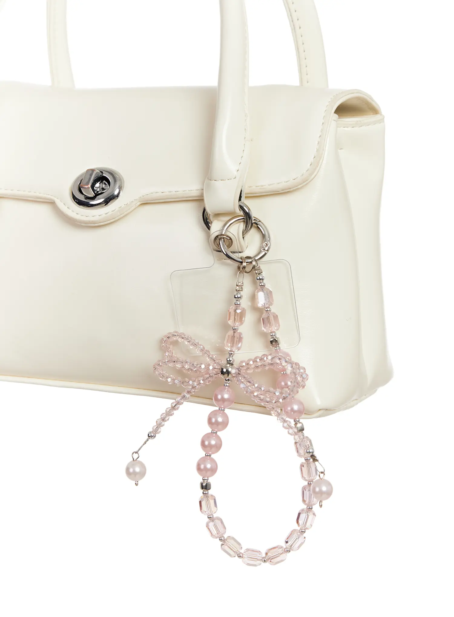 Iridescent Ribbon Beaded Keyring IM527 - Image 5