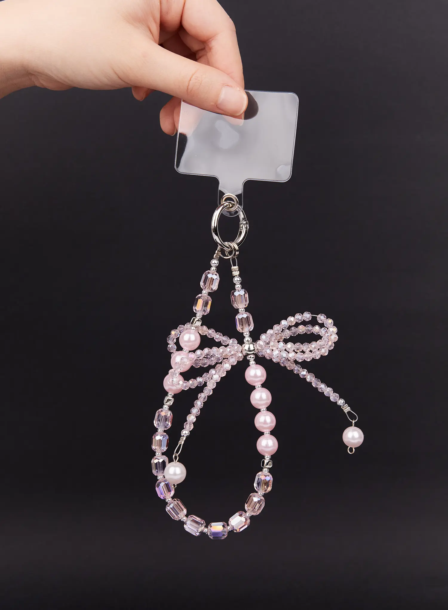 Iridescent Ribbon Beaded Keyring IM527 - Image 7
