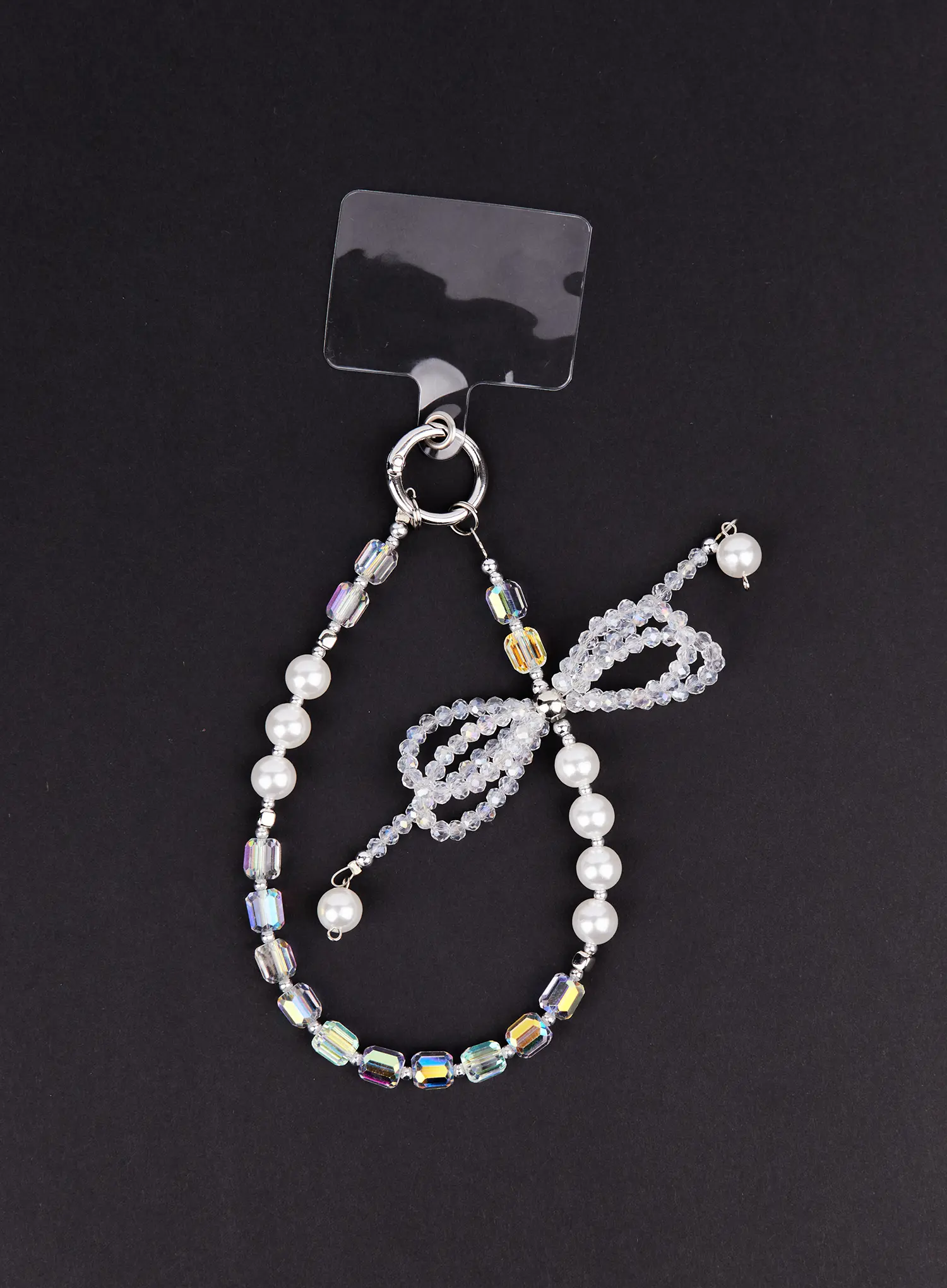 Iridescent Ribbon Beaded Keyring IM527 - Image 9