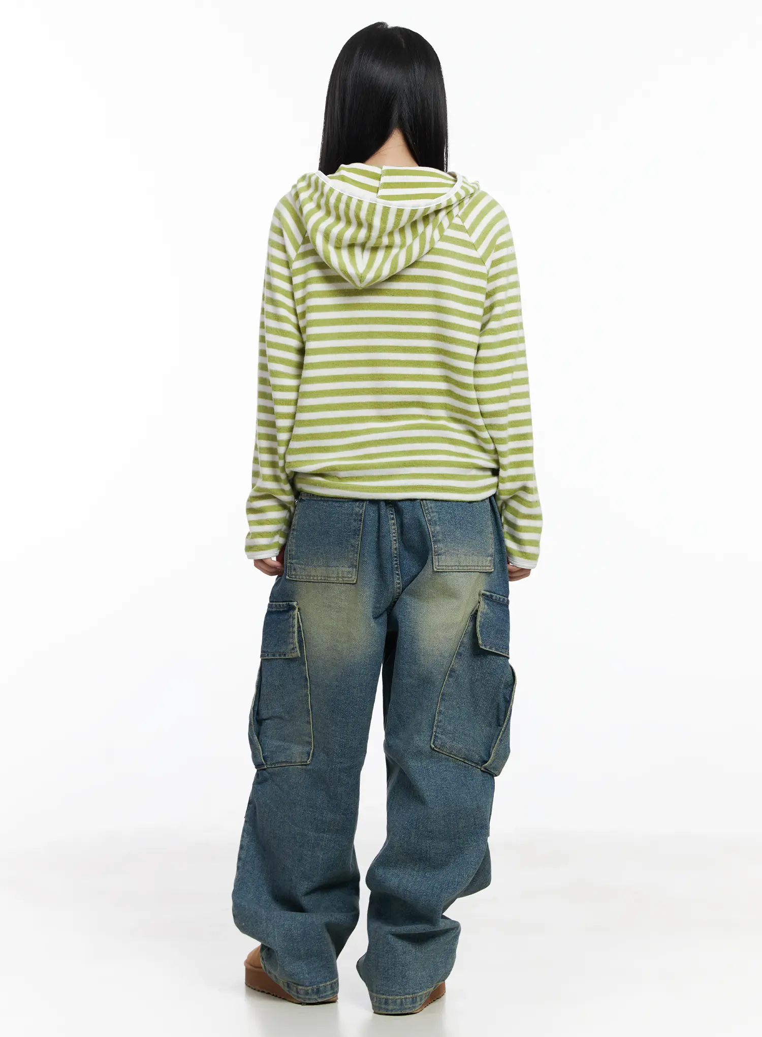 Jake Wide-Leg Cargo Jeans CJ515 - Image 8
