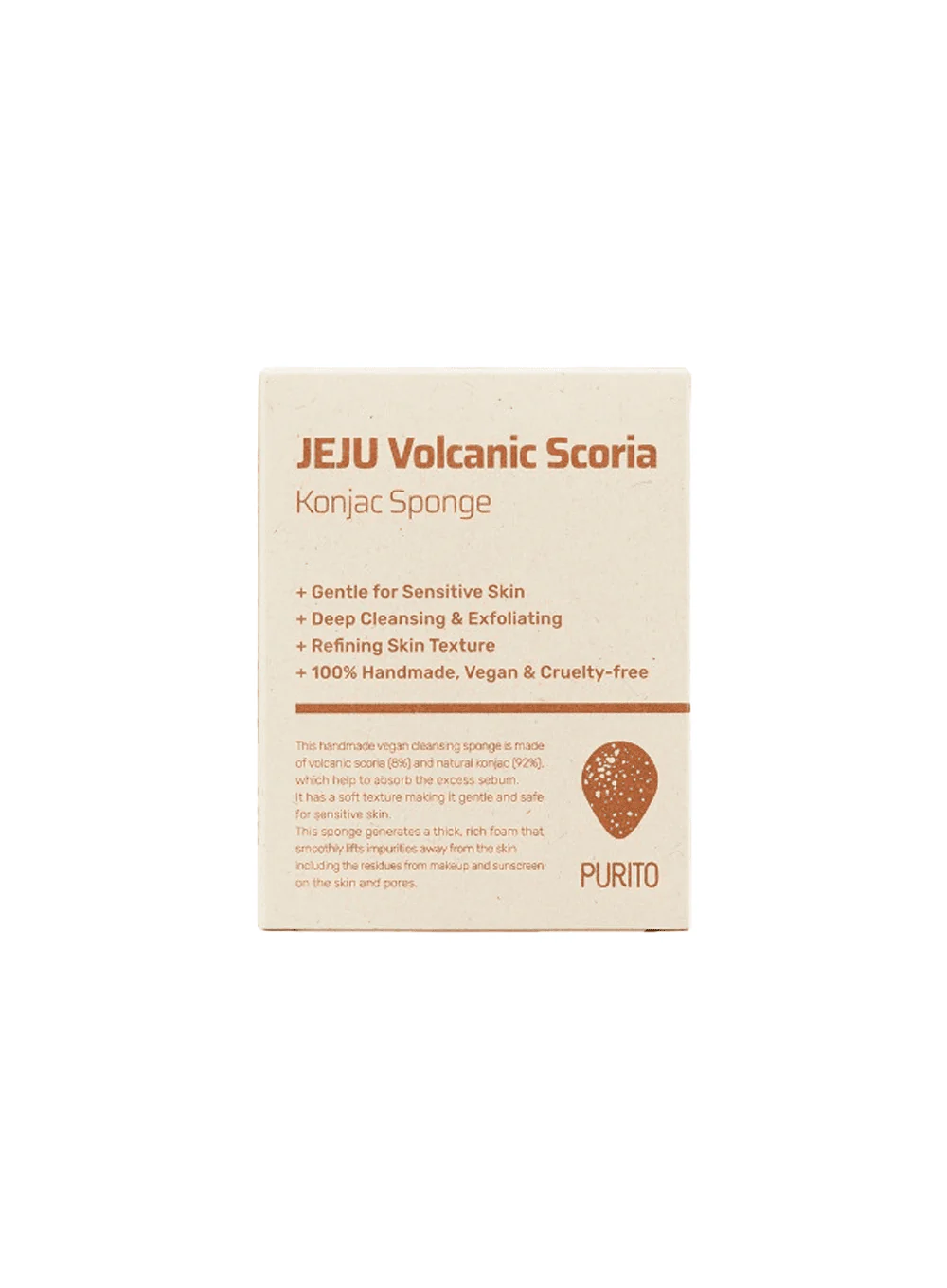 JEJU Volcanic Scoria Konjac Sponge (7g) - Image 2