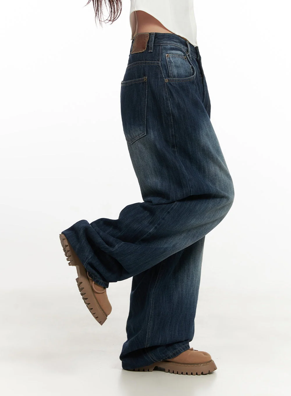 Jessica Wide-Fit Denim Jeans CN426 - Image 3