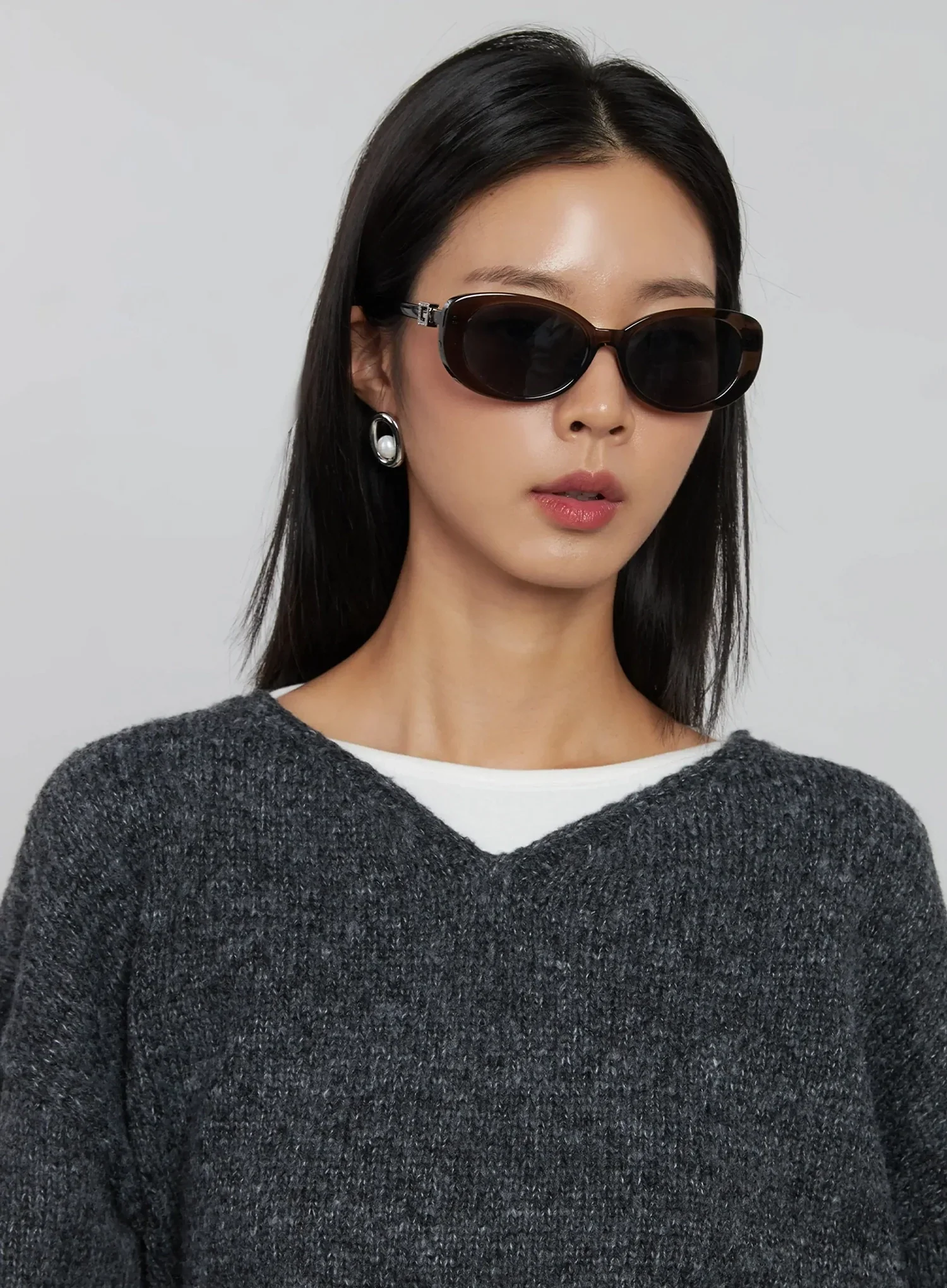 Jewel Slim Oval Fashion Sunglasses IJ508 - Image 4