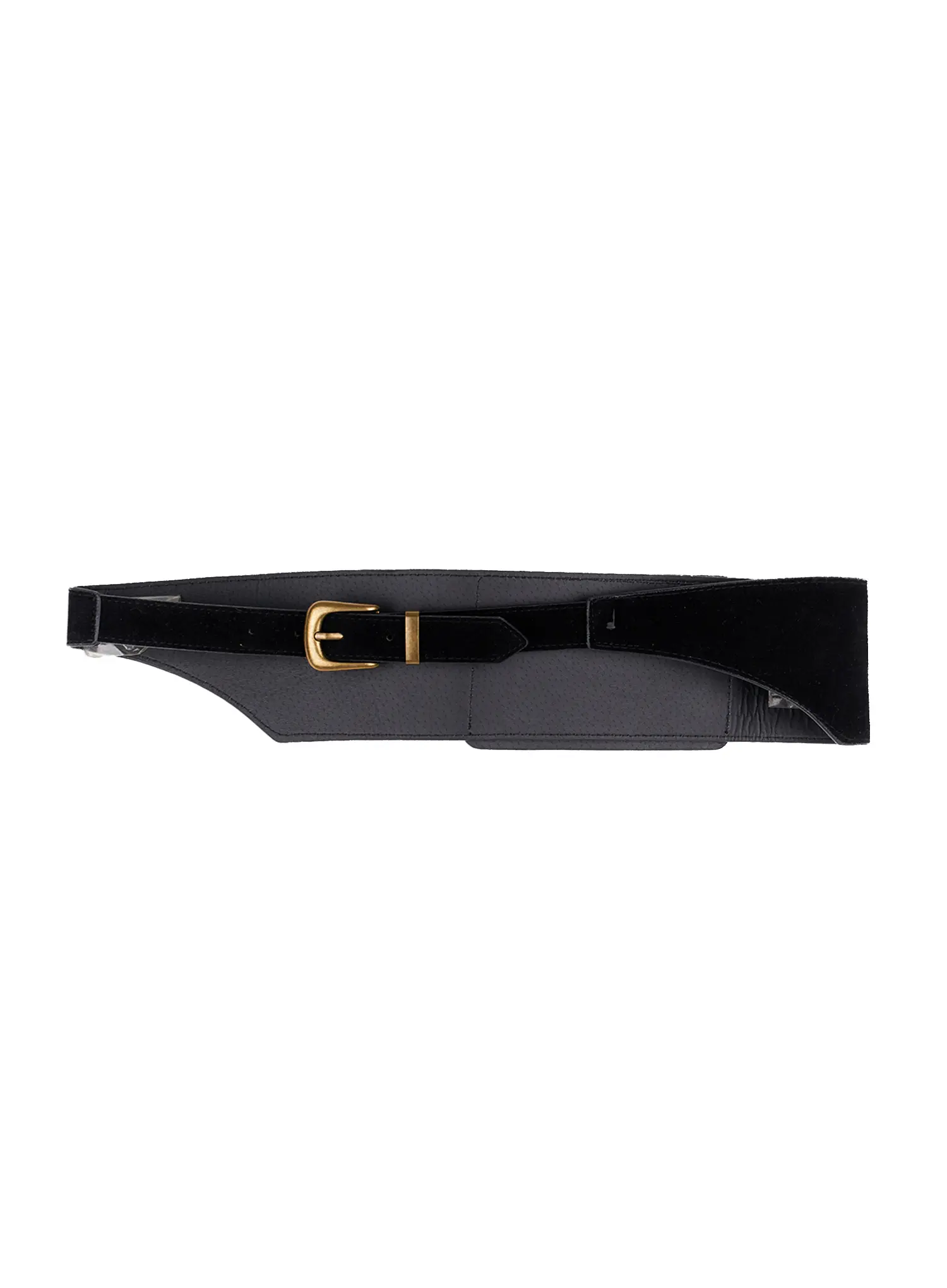John Suede Pocketed Waist Belt CS529 - Image 8