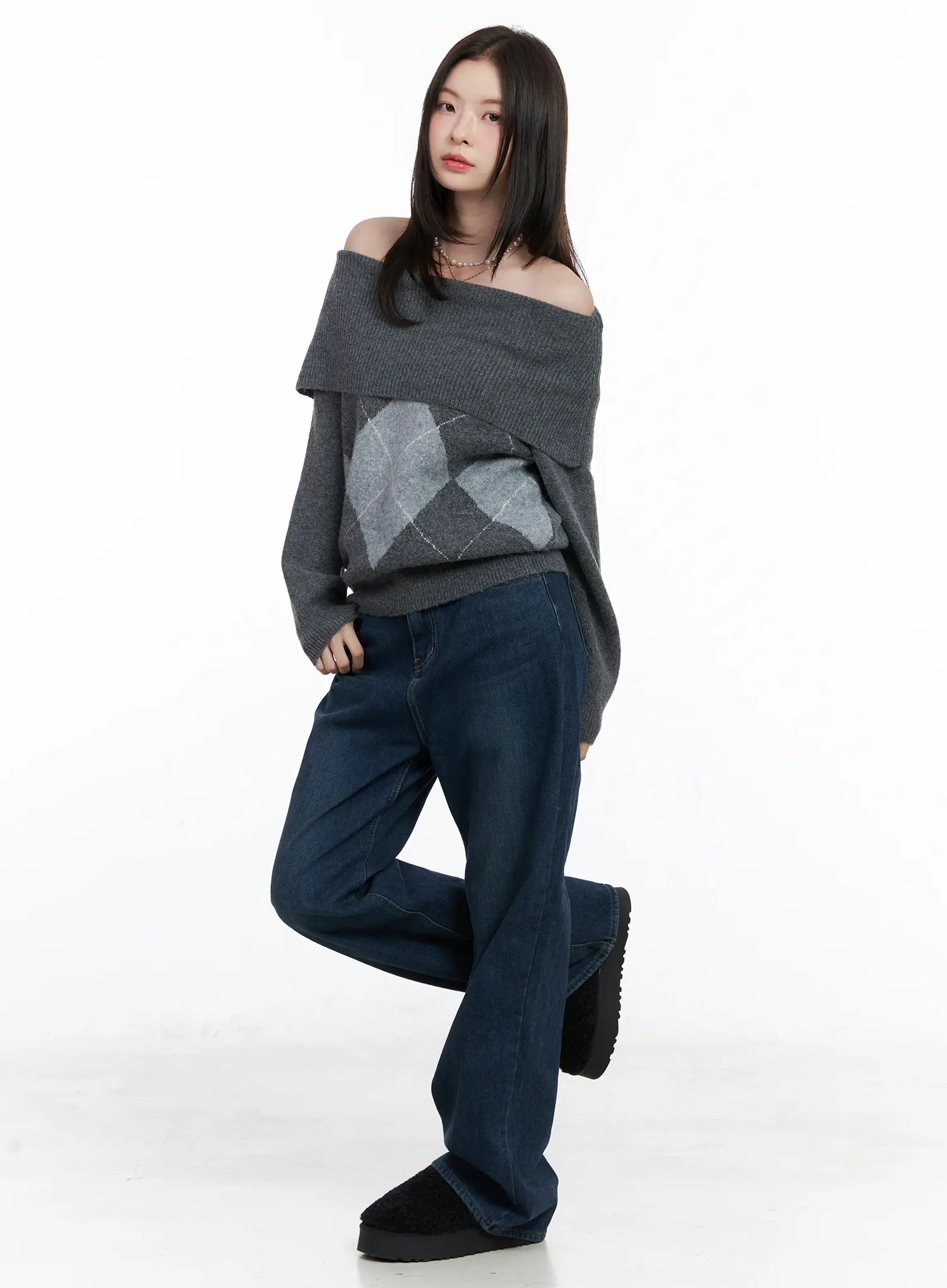 Jordan Velvet Fleece Wide Jeans CN518 - Image 6