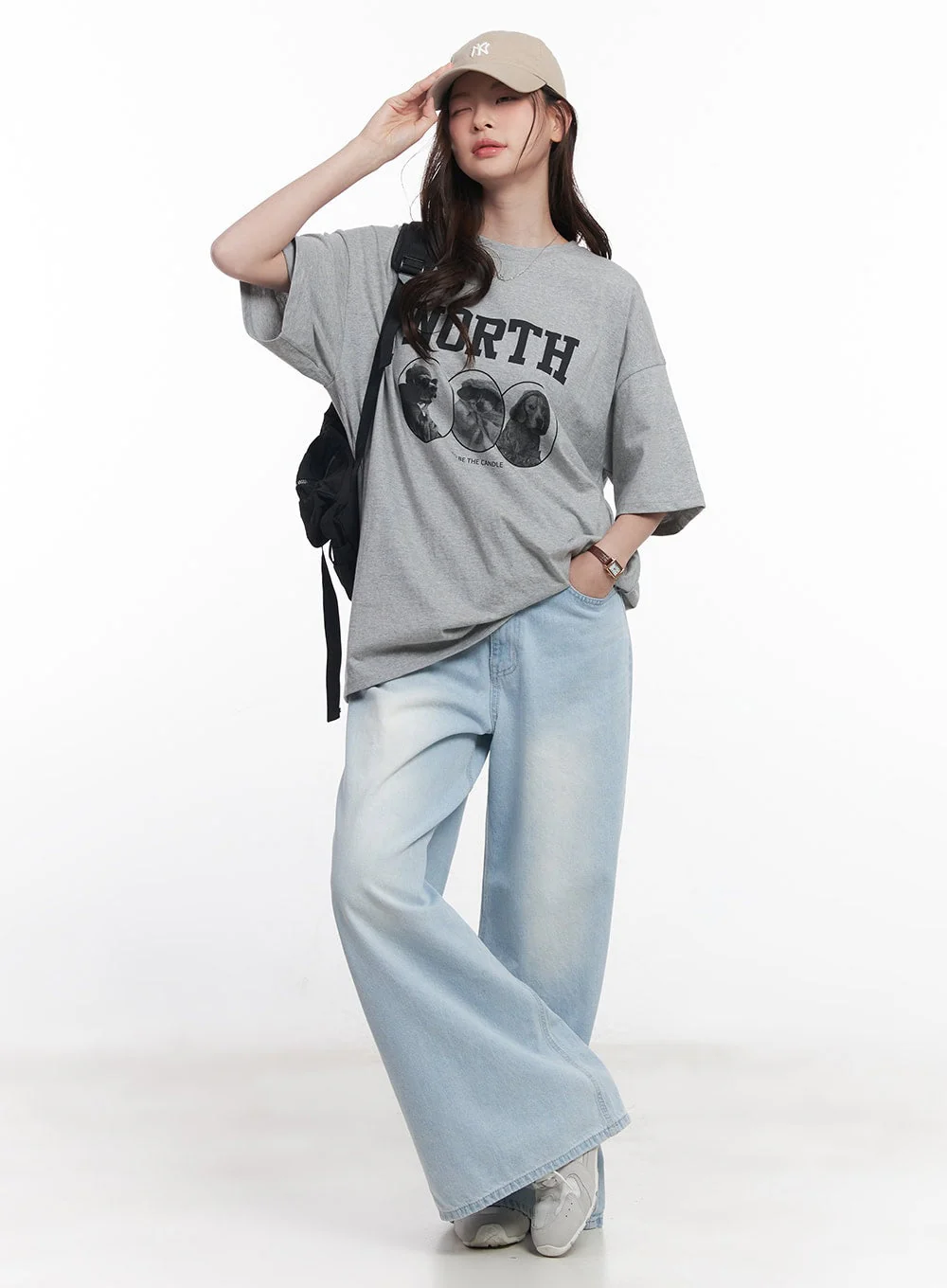 Judie Washed Wide-Leg Jeans CY519 - Image 2