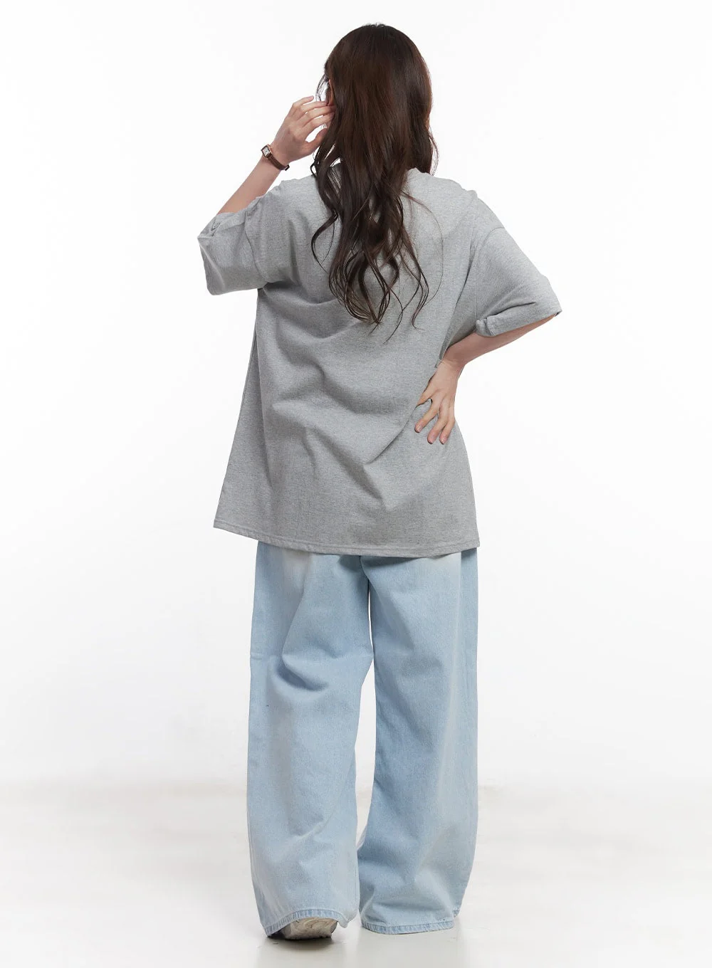 Judie Washed Wide-Leg Jeans CY519 - Image 6