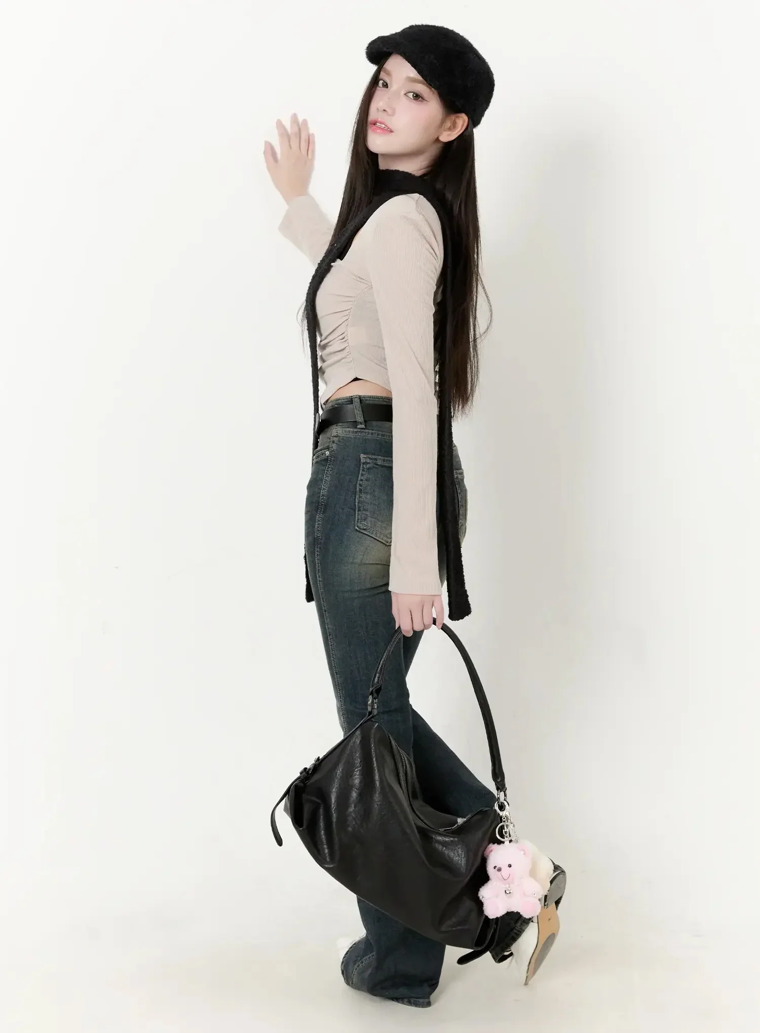 Karla Vintage Logo Flare Jeans IO520 - Image 8