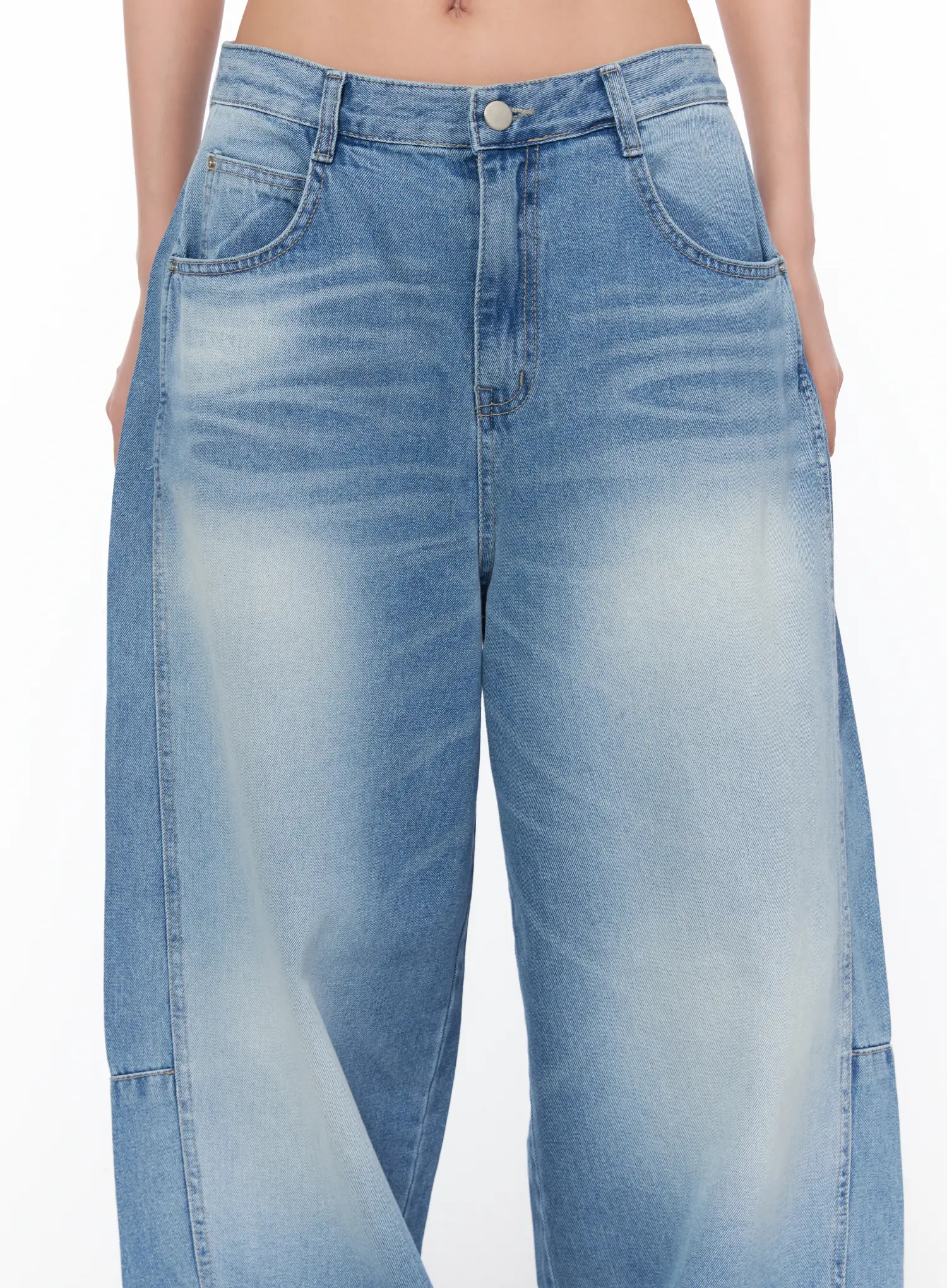 Karrah Washed Relaxed Baggy Jeans CA514 - Image 3