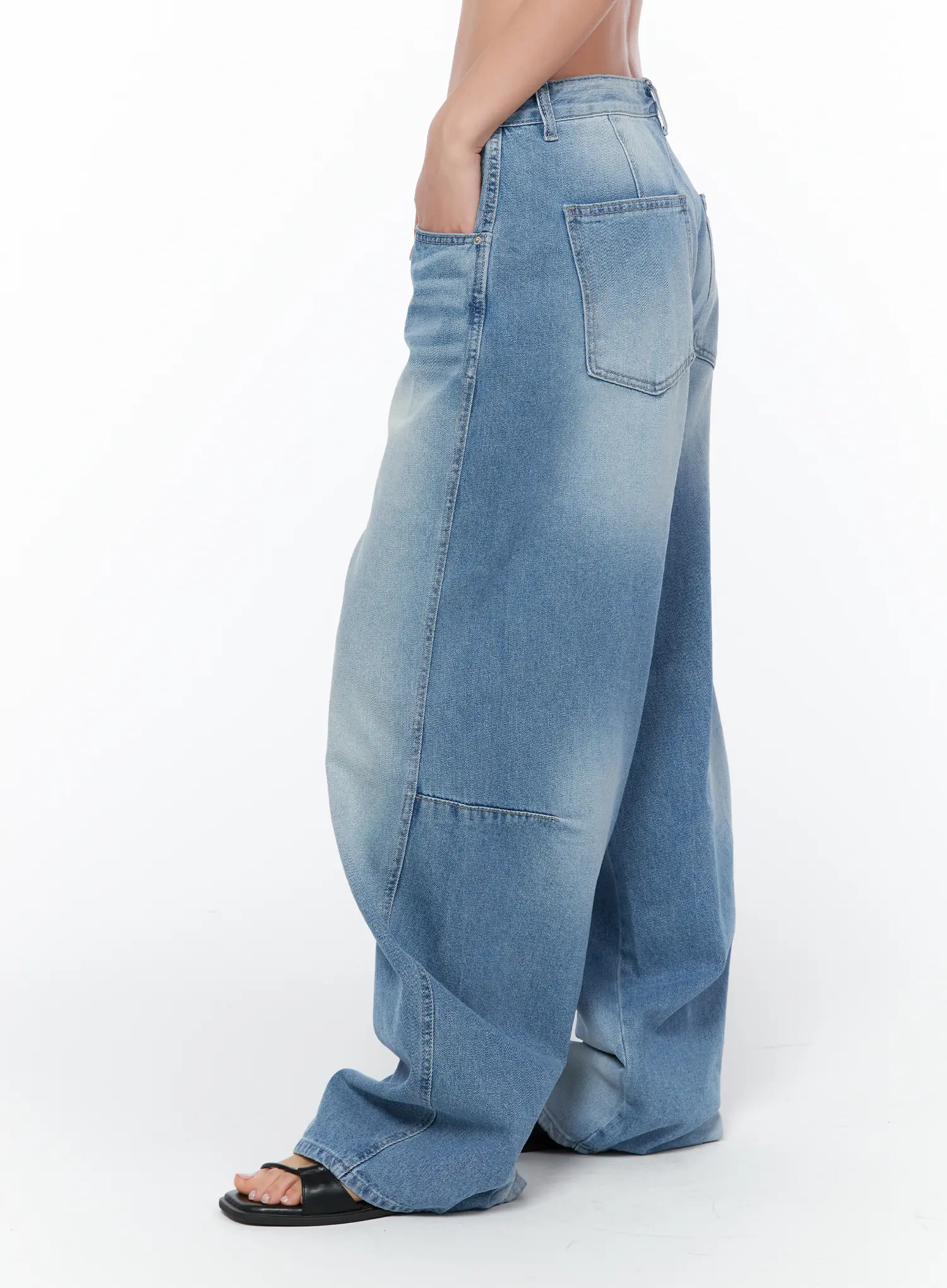 Karrah Washed Relaxed Baggy Jeans CA514 - Image 4