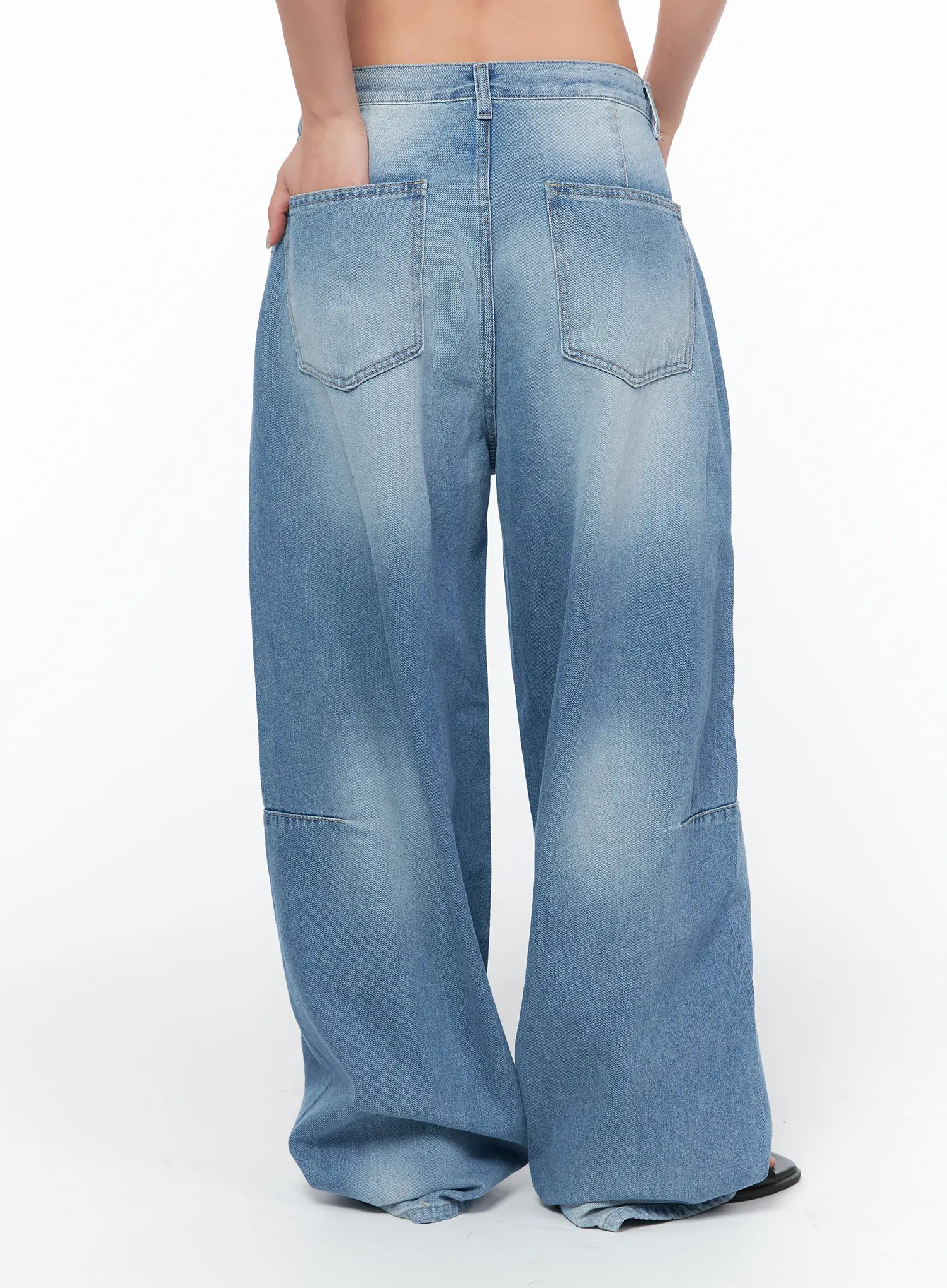Karrah Washed Relaxed Baggy Jeans CA514 - Image 7
