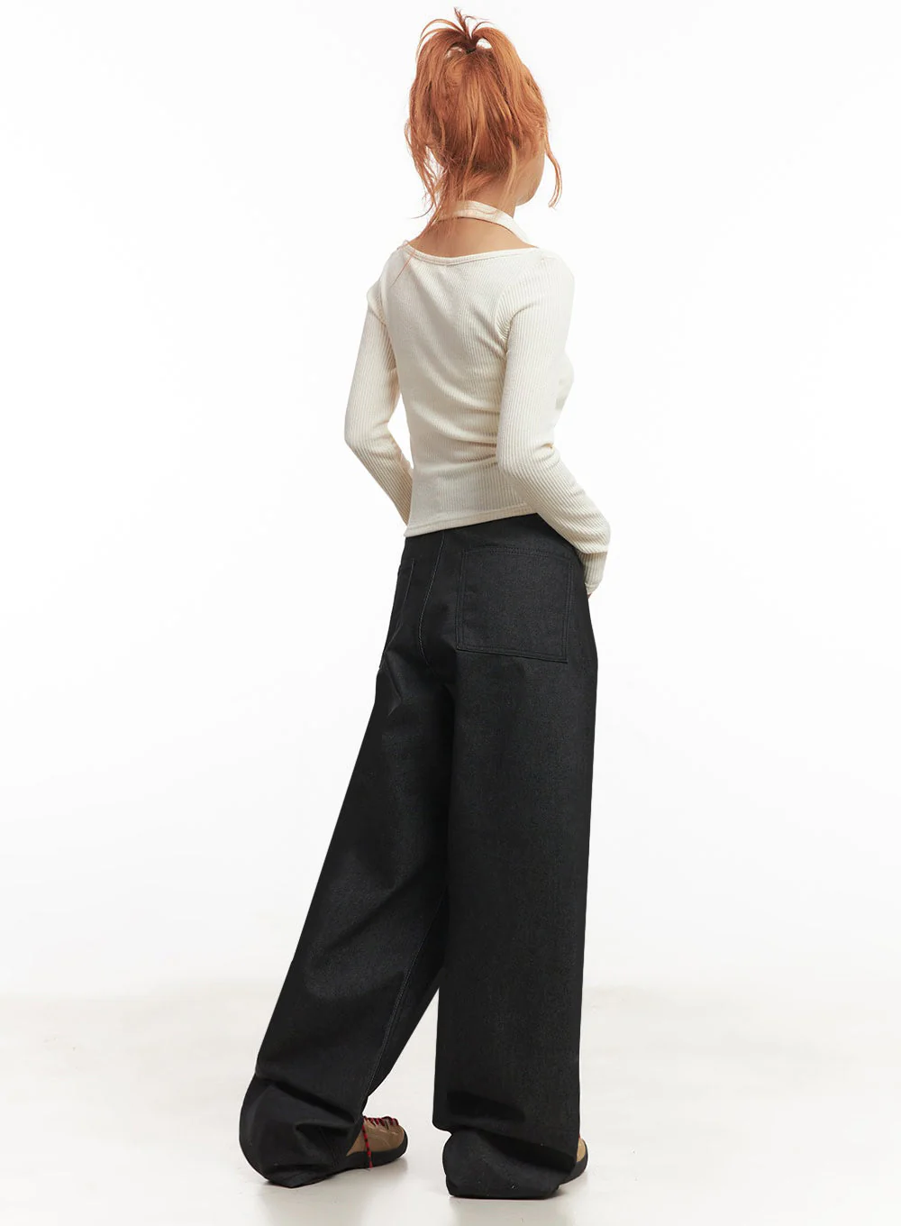 Kassandra Wide-Leg Baggy Jeans IA515 - Image 10