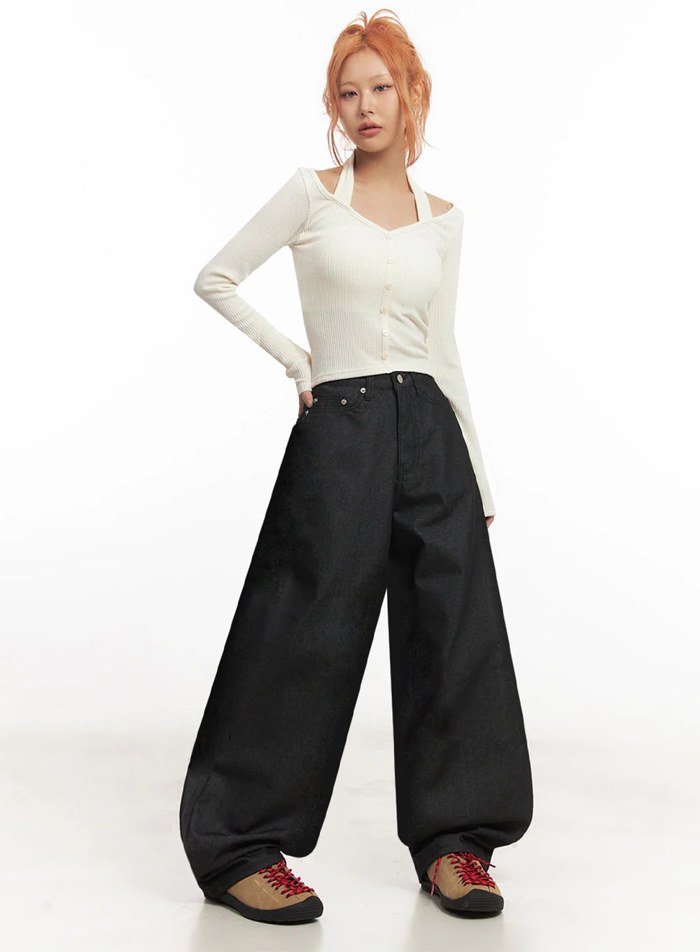 Kassandra Wide-Leg Baggy Jeans IA515 - Image 6