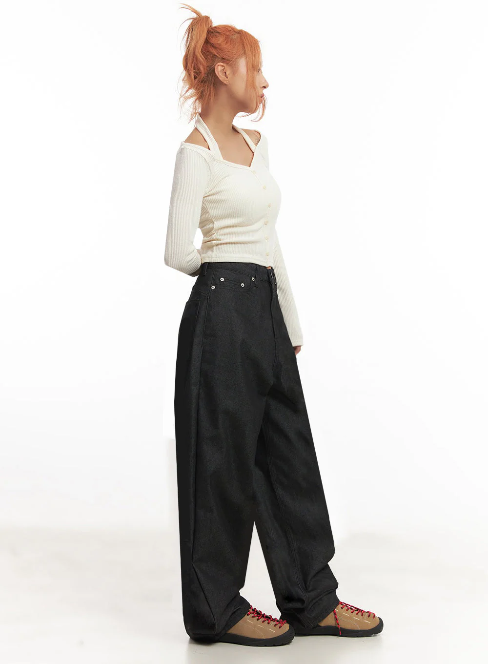 Kassandra Wide-Leg Baggy Jeans IA515 - Image 7