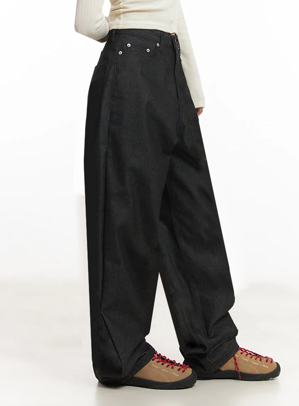 Kassandra Wide-Leg Baggy Jeans IA515 - Image 9