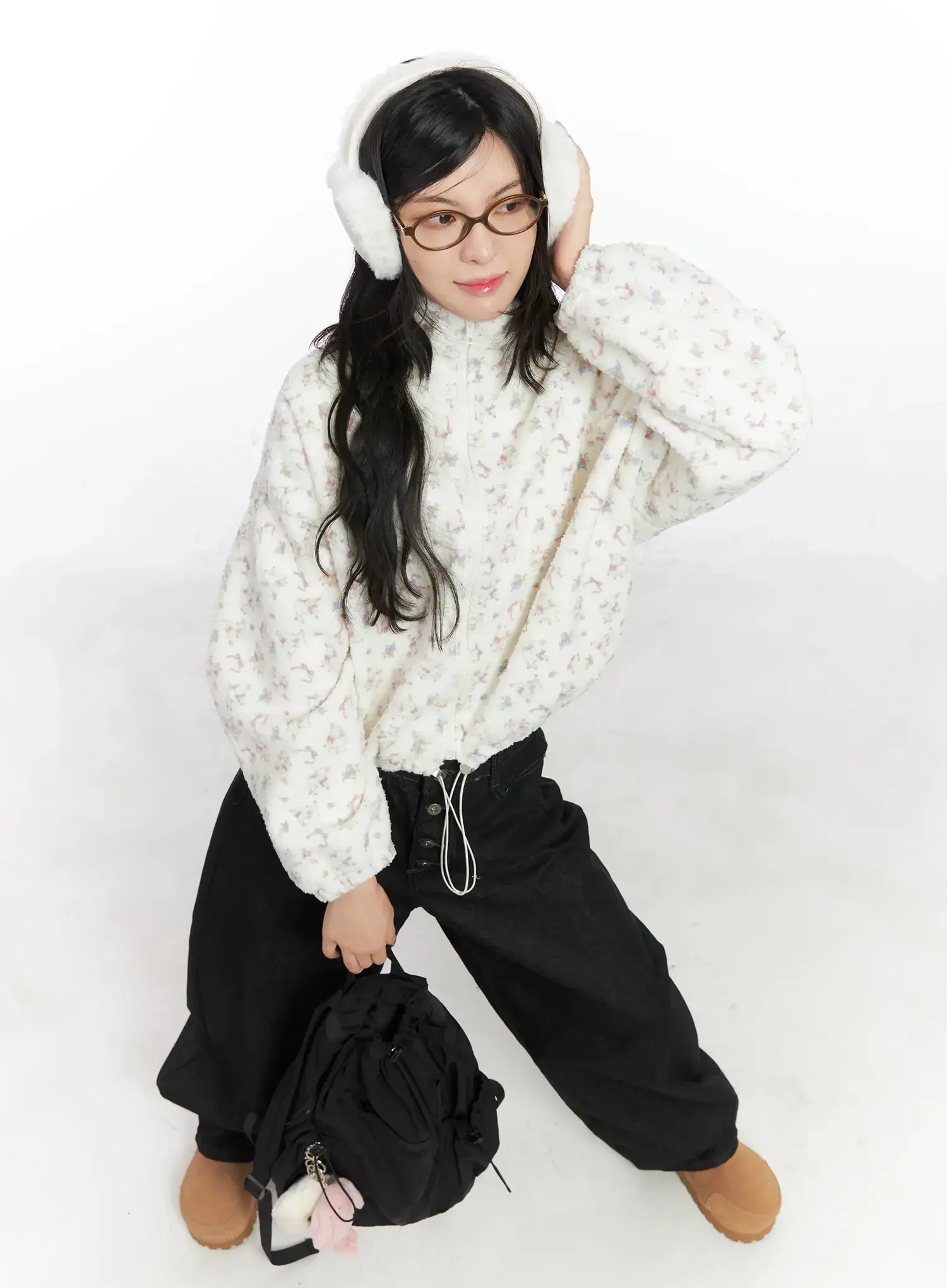 Kelfie Overfit Fleece Jacket CN528