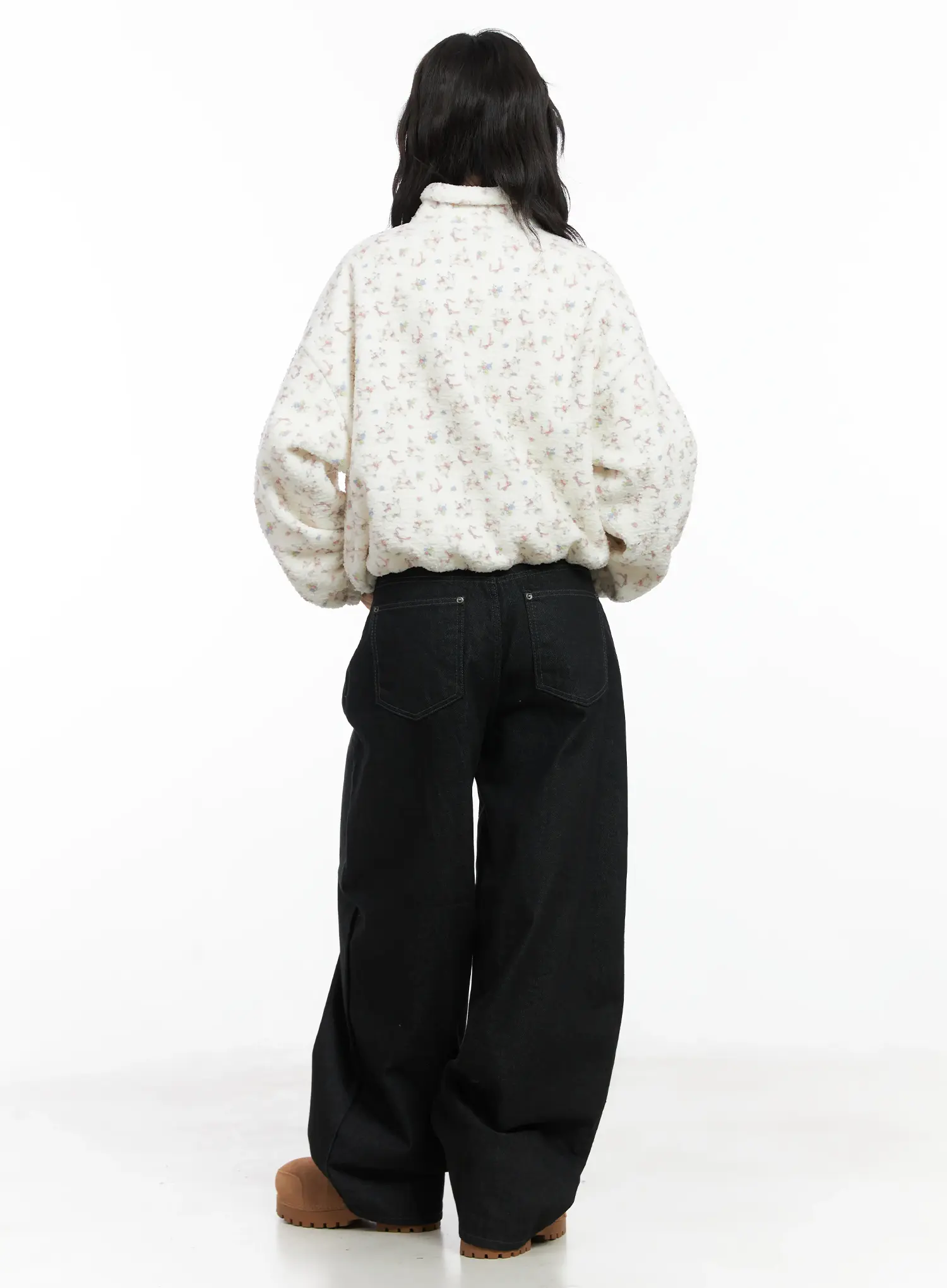 Kelfie Overfit Fleece Jacket CN528 - Image 10