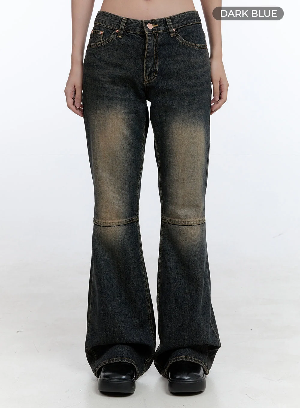 Kira Stitched Detail Bootcut Jeans CG414 - Image 7
