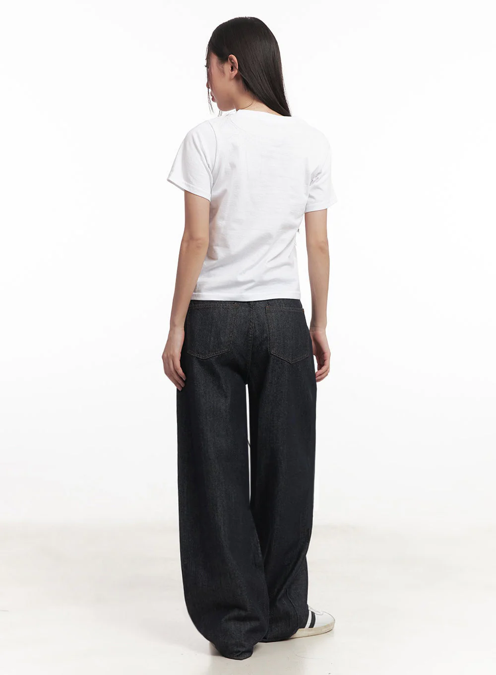 Kirsten String Wide-Leg Summer Denim Jeans IM528 - Image 11