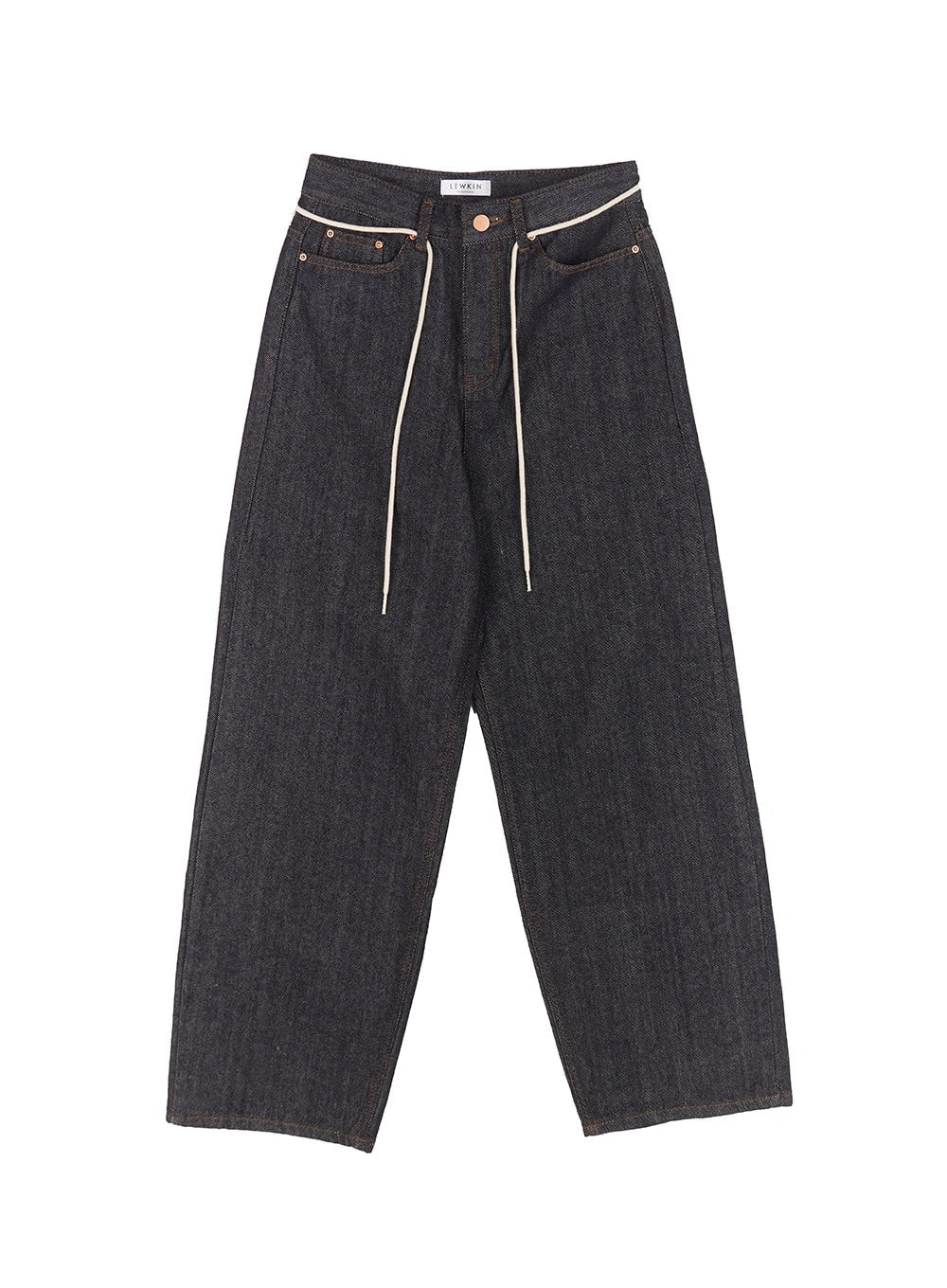 Kirsten String Wide-Leg Summer Denim Jeans IM528 - Image 15