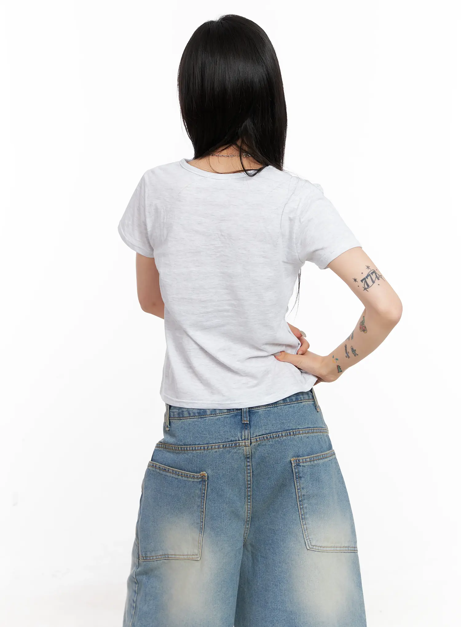 Kitty Graphic Cropped Tee CL525 - Image 20