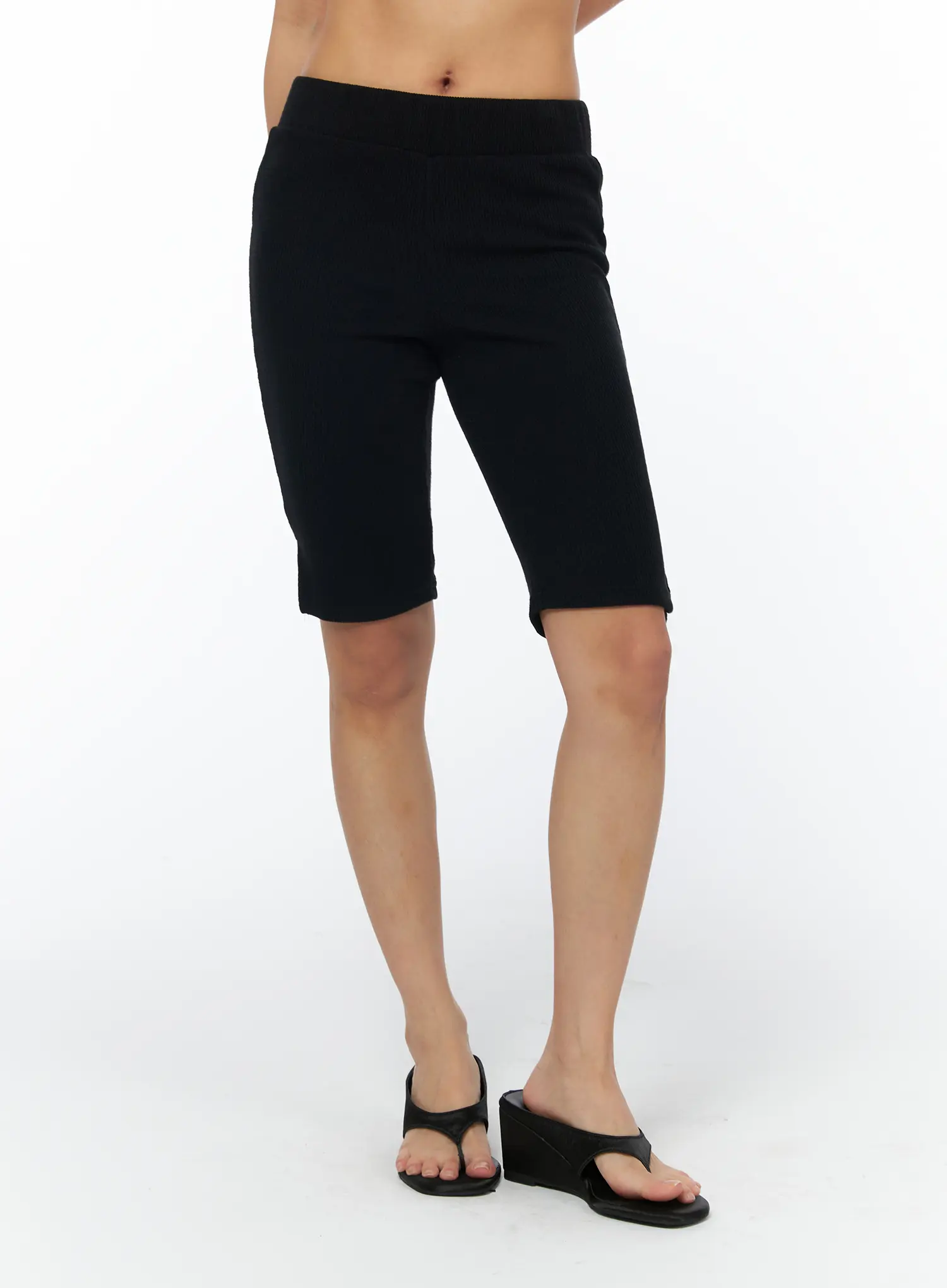 Knee-Length Biker Shorts CA516 - Image 2