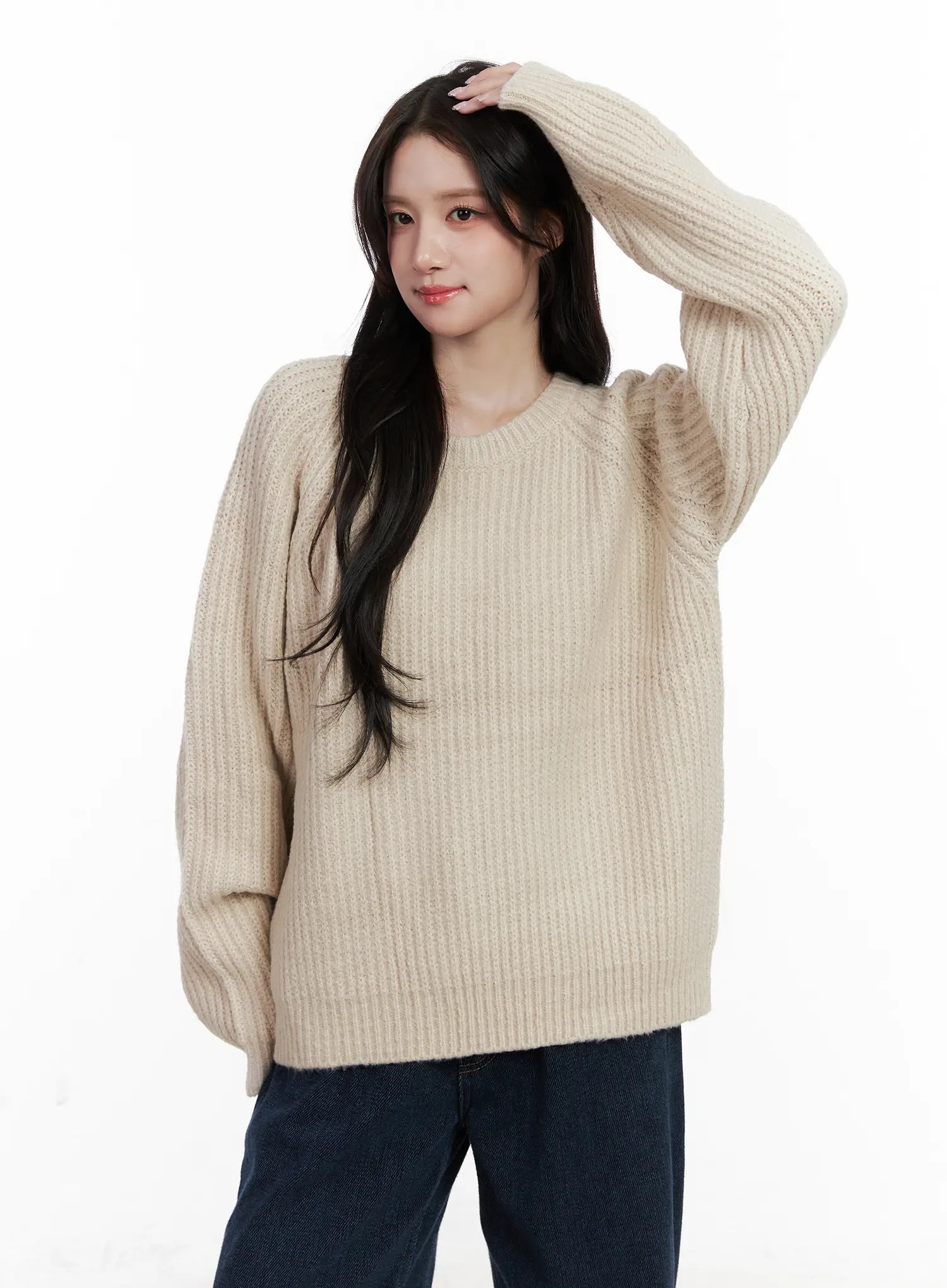 Knit Balaclava And Sweater Set CN526 - Image 3