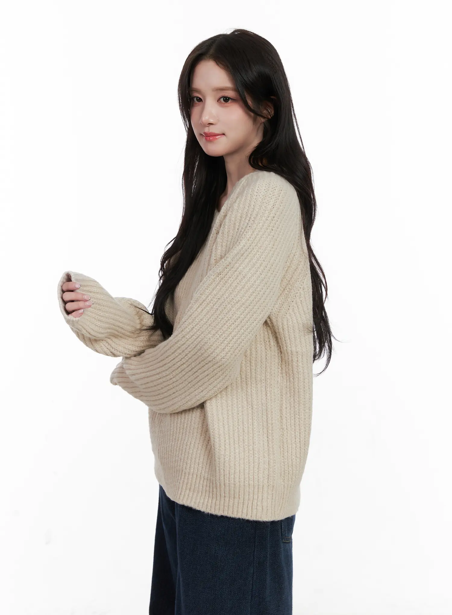 Knit Balaclava And Sweater Set CN526 - Image 4
