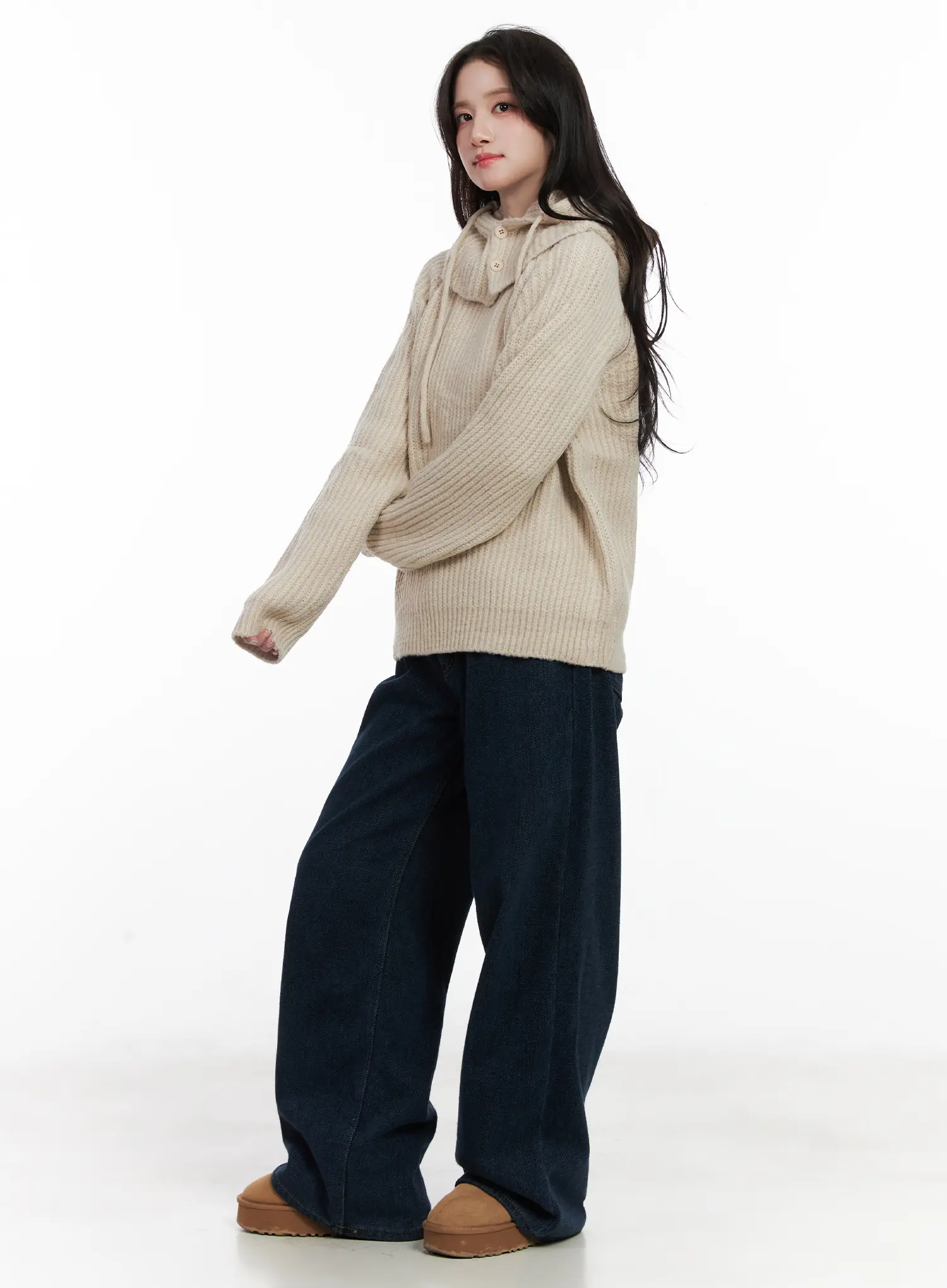 Knit Balaclava And Sweater Set CN526 - Image 7