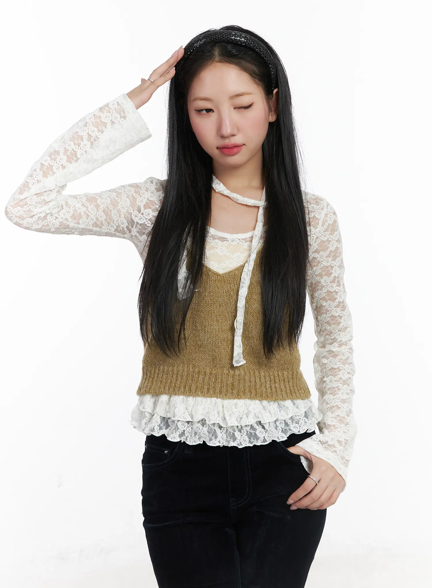 Knit Crop Tank Top CD529 - Image 9