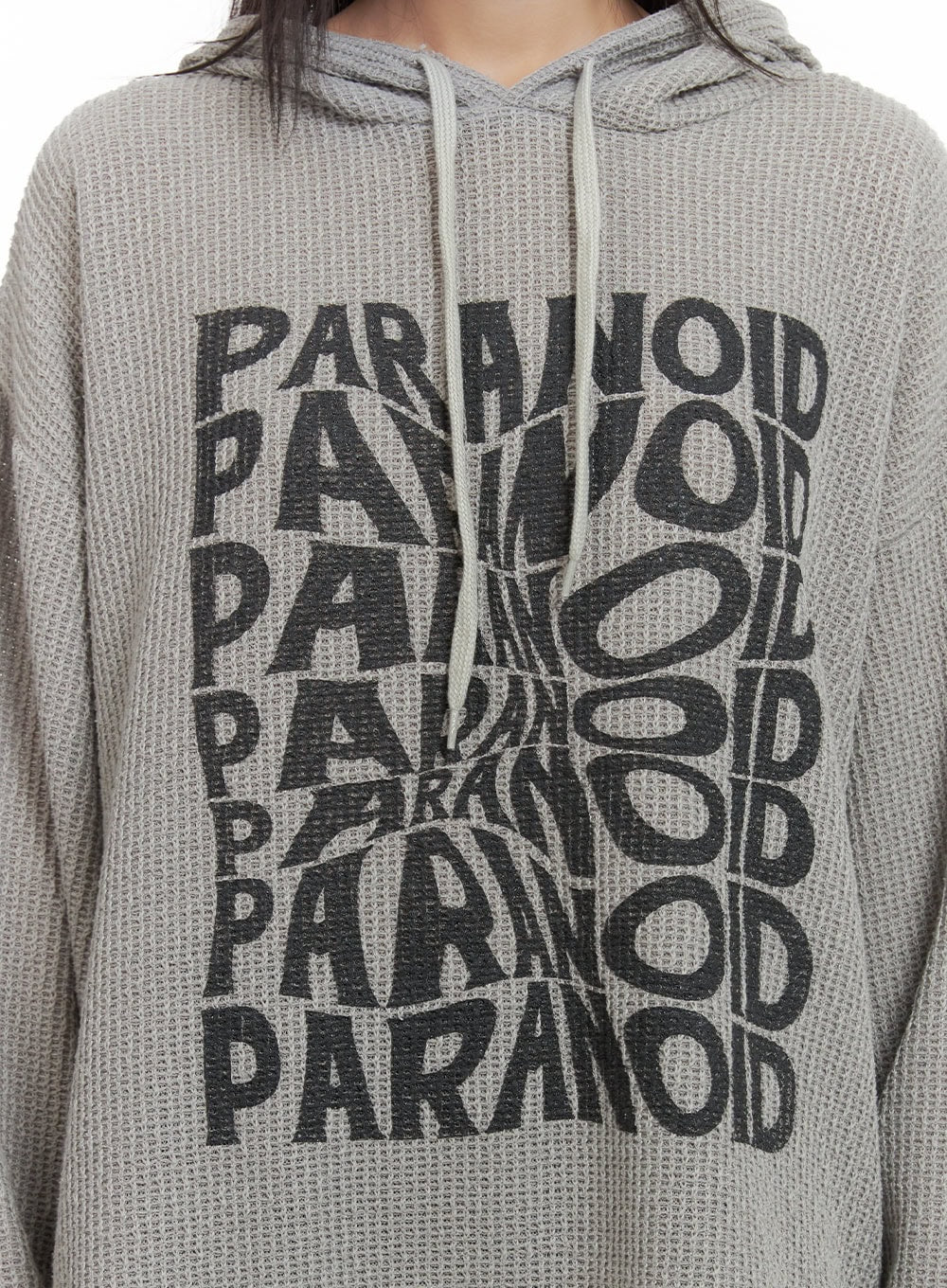 Knit Lettering Hoodie CG427 - Image 7