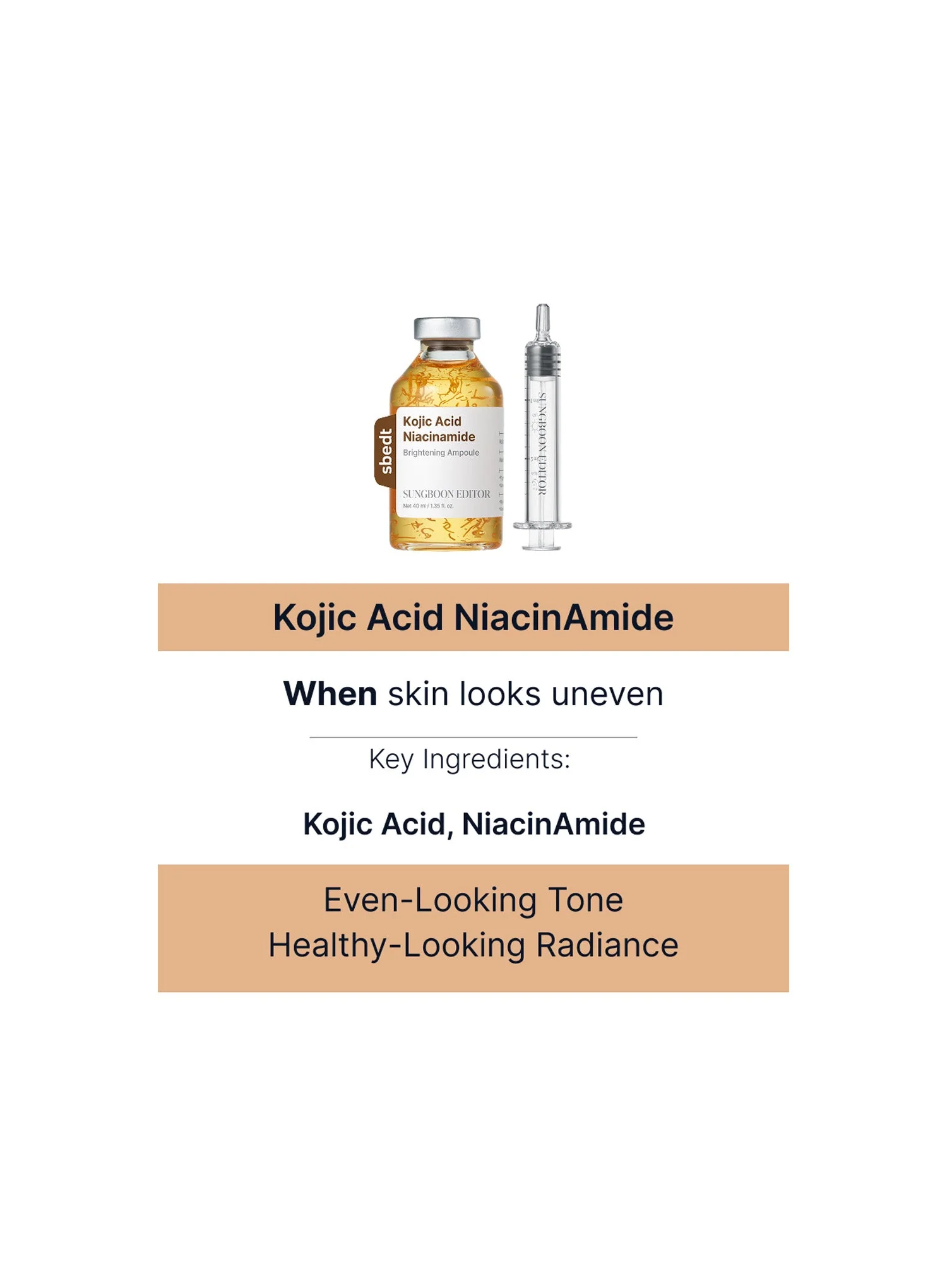 Kojic Acid Niacinamide Brightning Ampoule (40ml) - Image 14