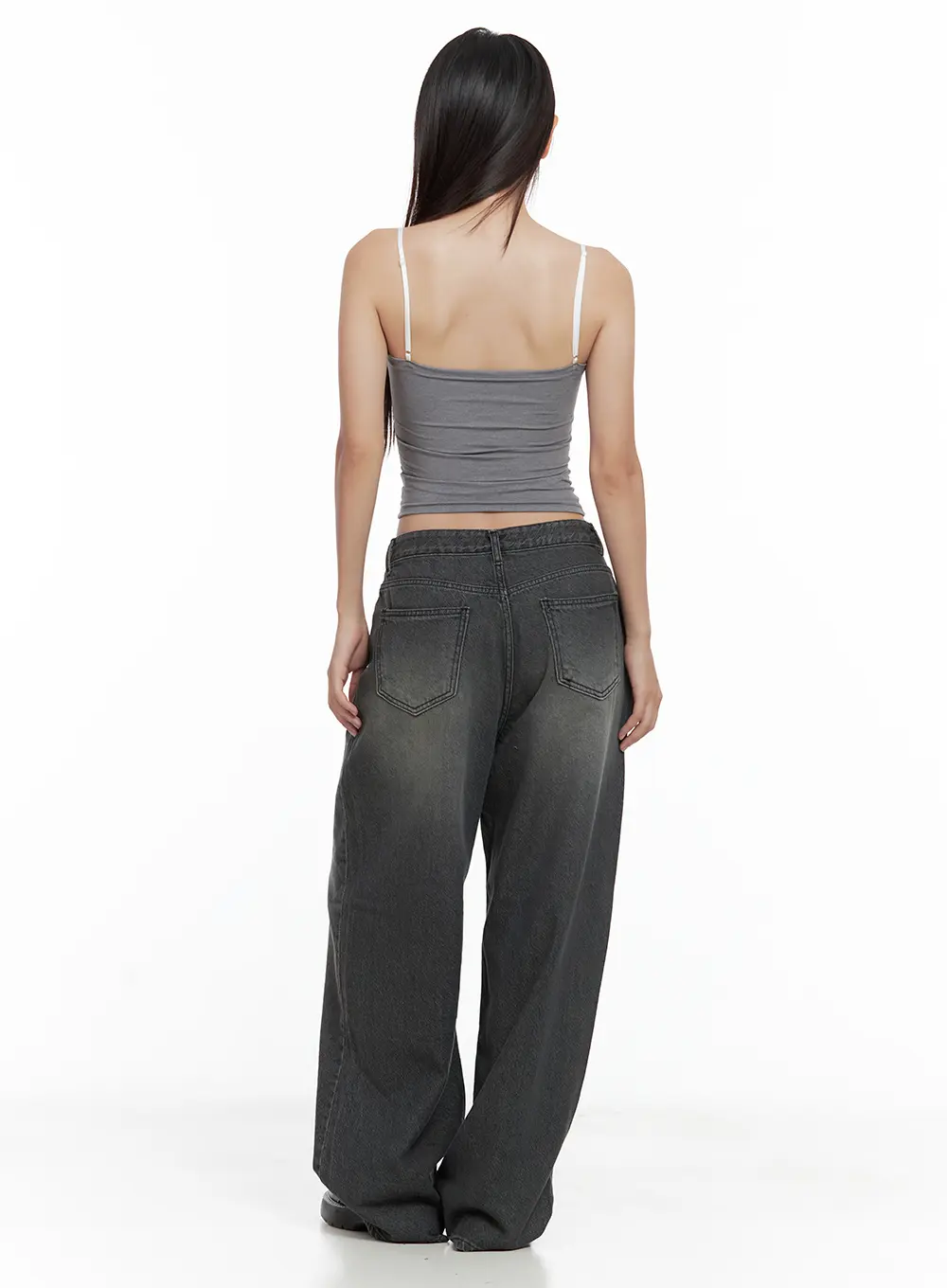 Kumi Washed Wide-Leg Summer Denim Jeans CL508 - Image 8