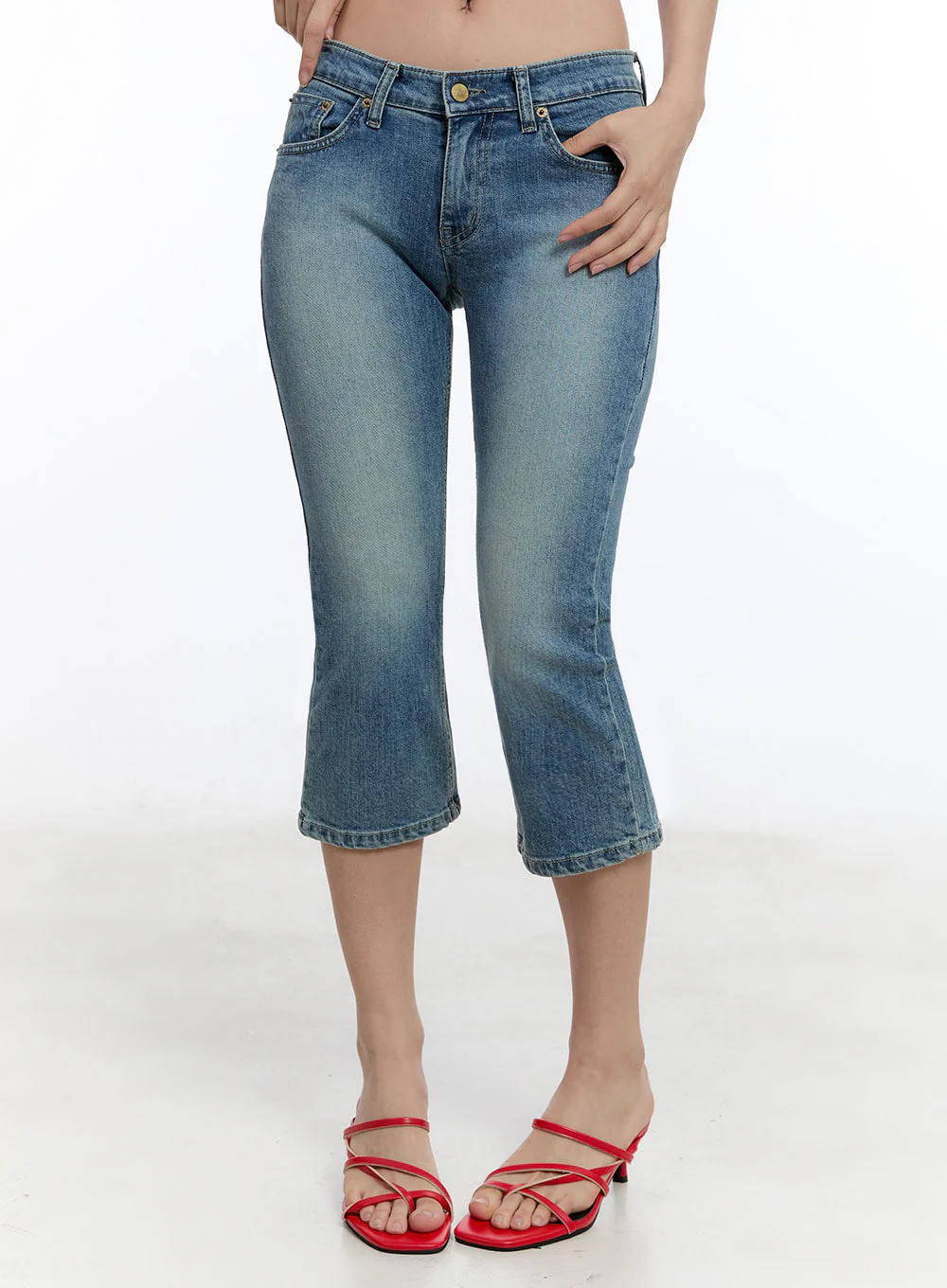 Kyra Cropped Low-Rise Skinny Jeans IU503
