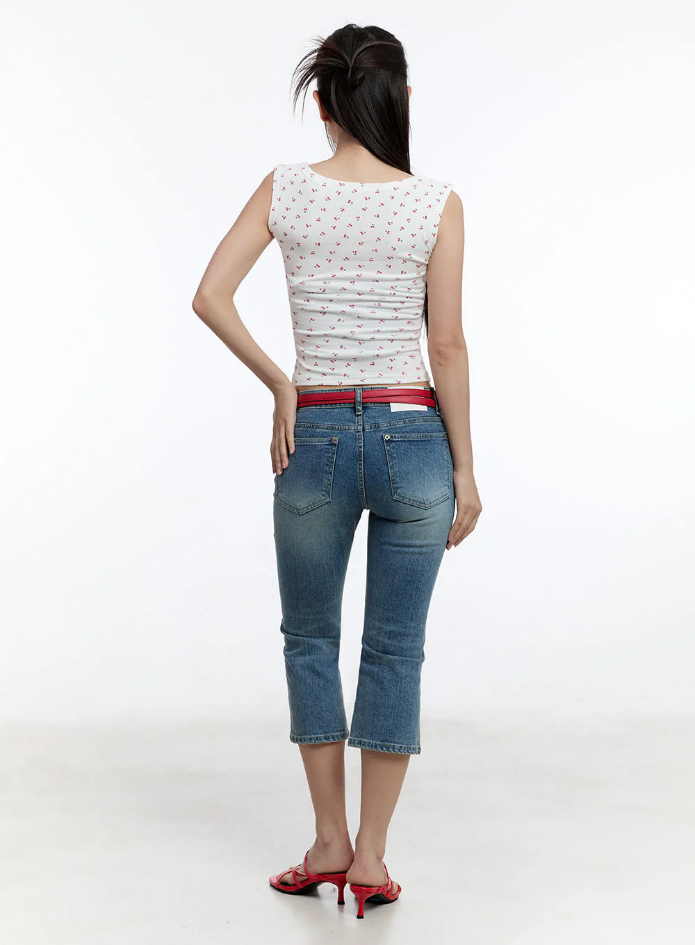 Kyra Cropped Low-Rise Skinny Jeans IU503 - Image 12
