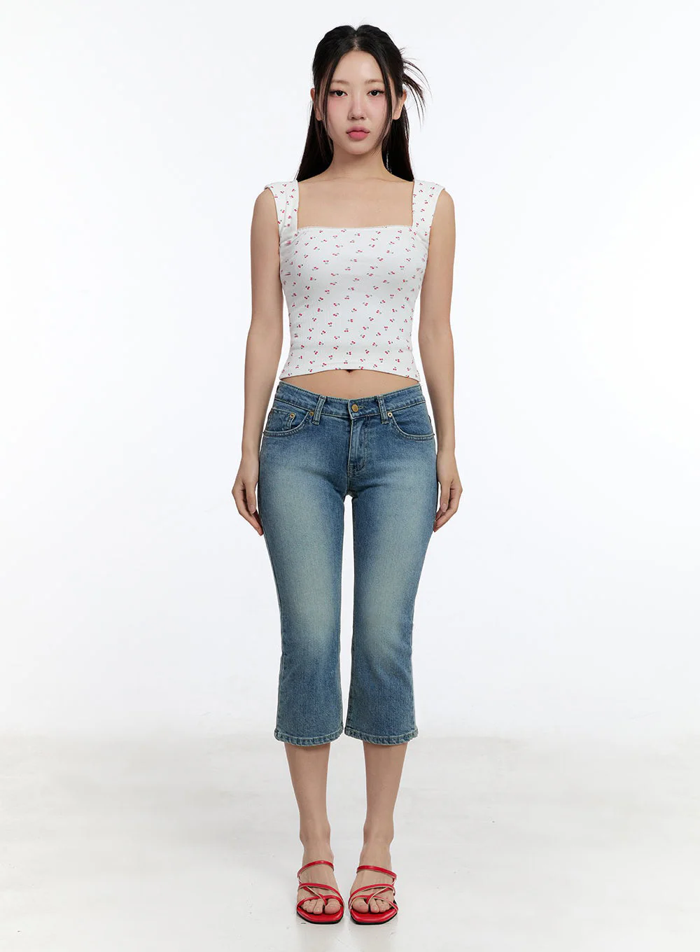 Kyra Cropped Low-Rise Skinny Jeans IU503 - Image 4