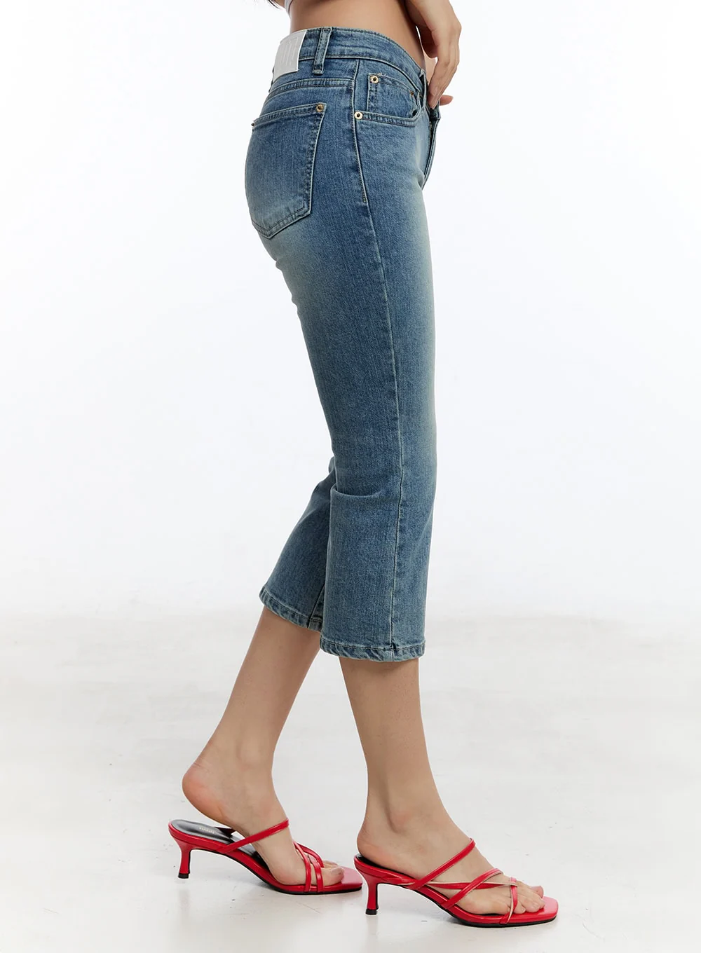 Kyra Cropped Low-Rise Skinny Jeans IU503 - Image 7