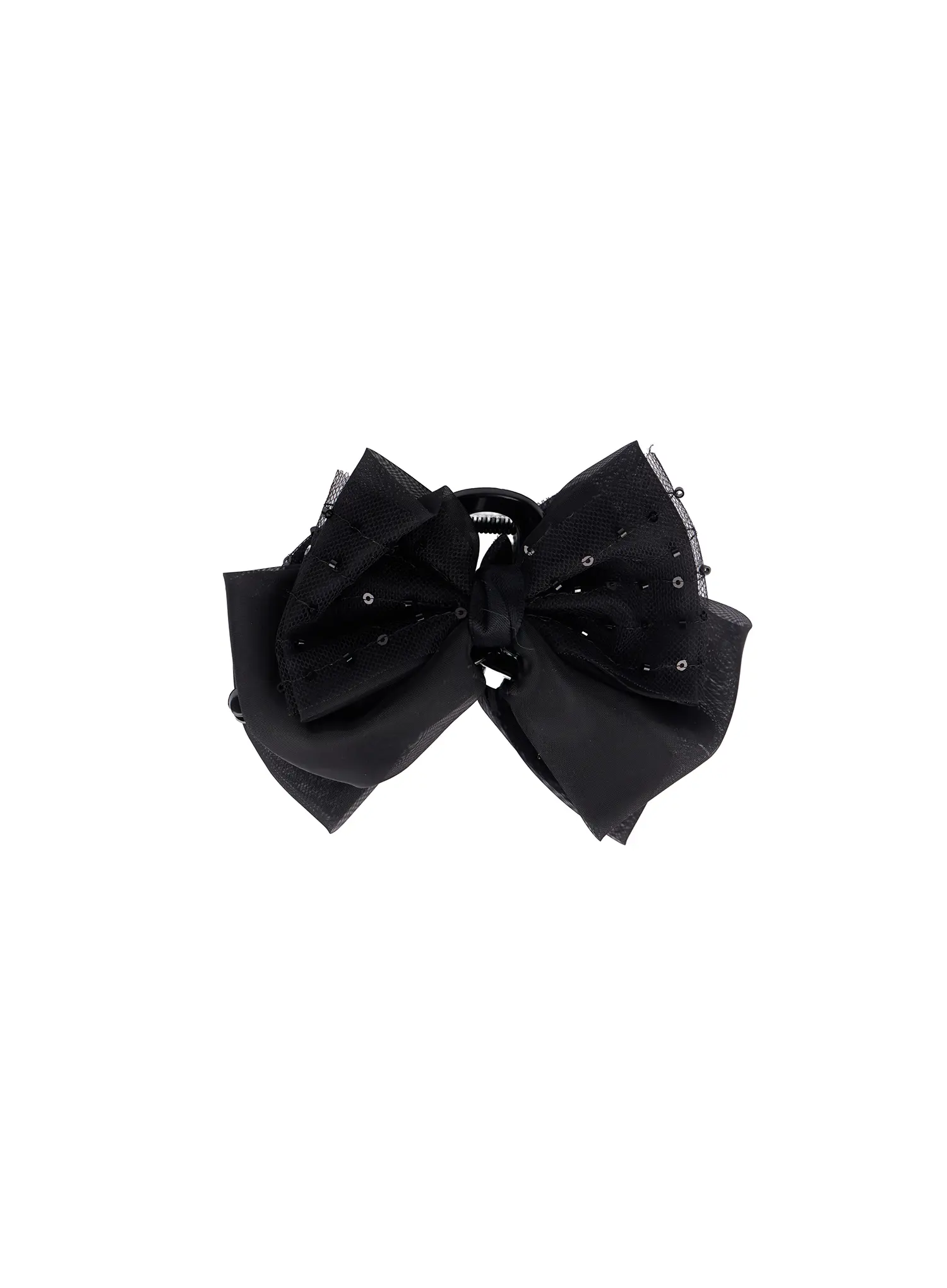 Lace Beads Bow Claw Clip F502 - Image 3