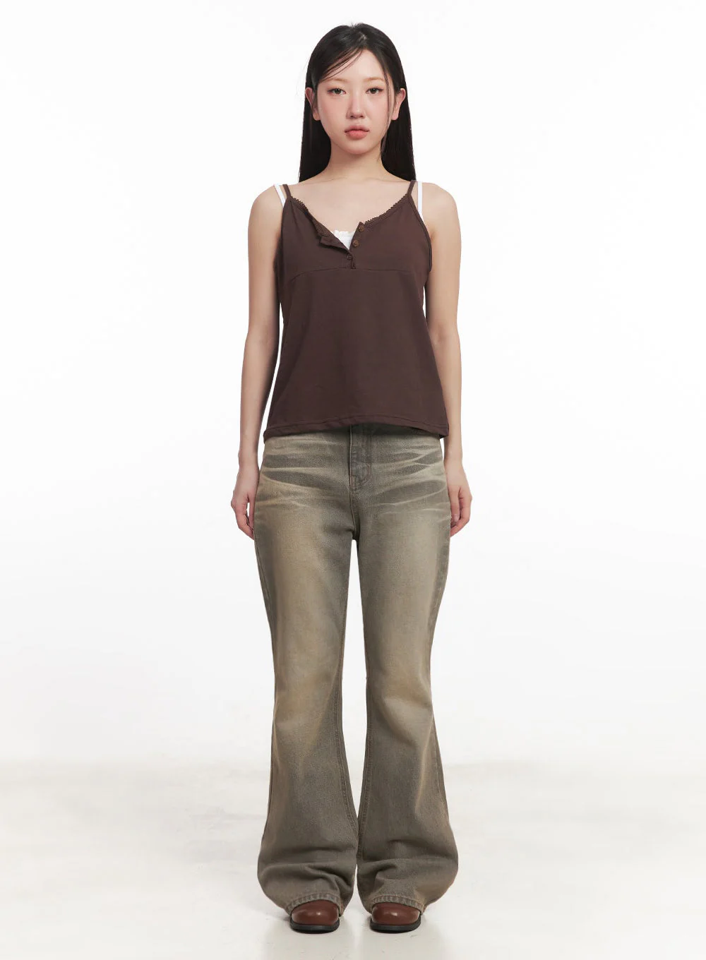 Lace Buttoned Cami Top IM528 - Image 4