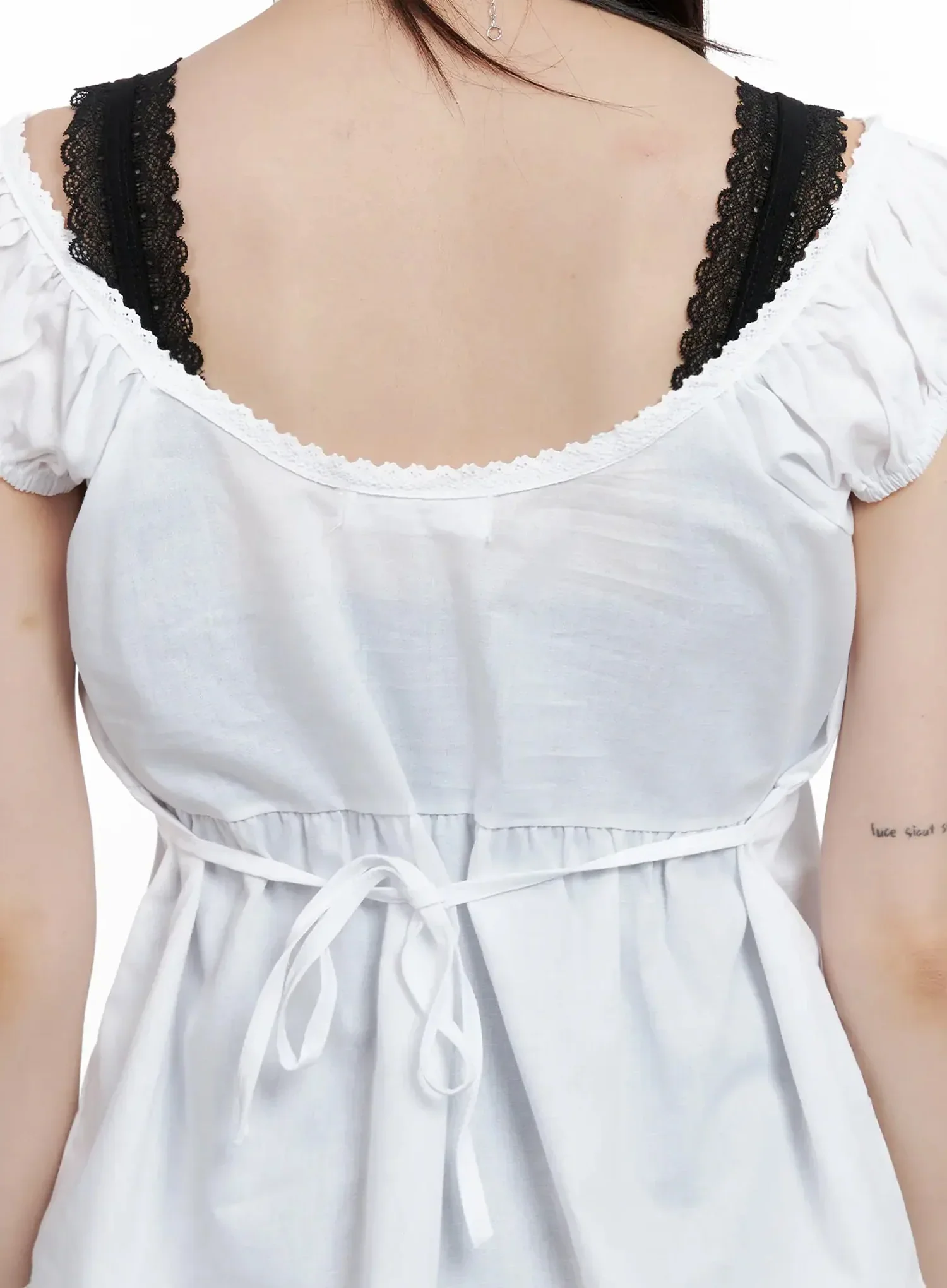 Lace Detail Blouse IL531 - Image 10