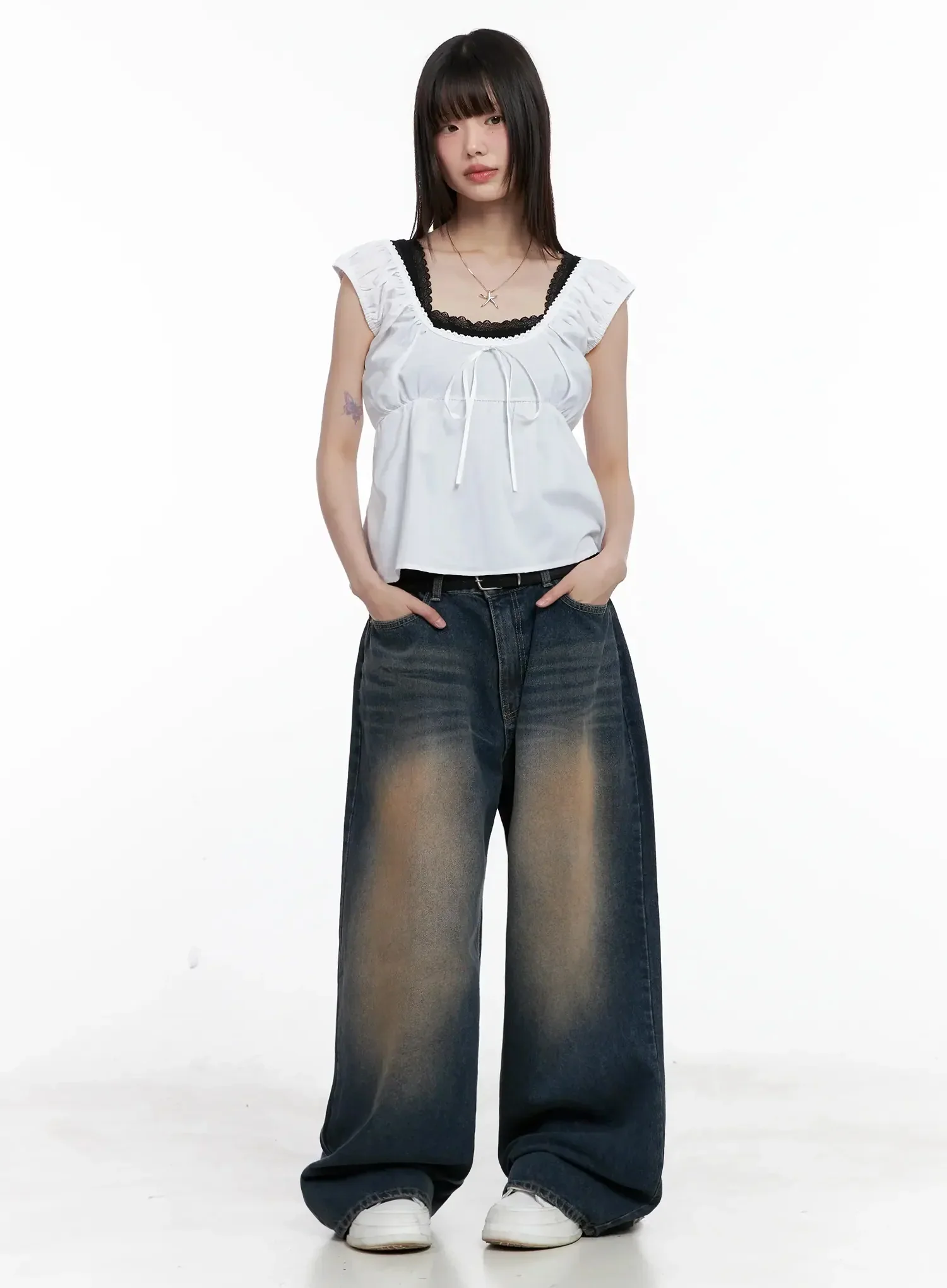 Lace Detail Blouse IL531 - Image 11