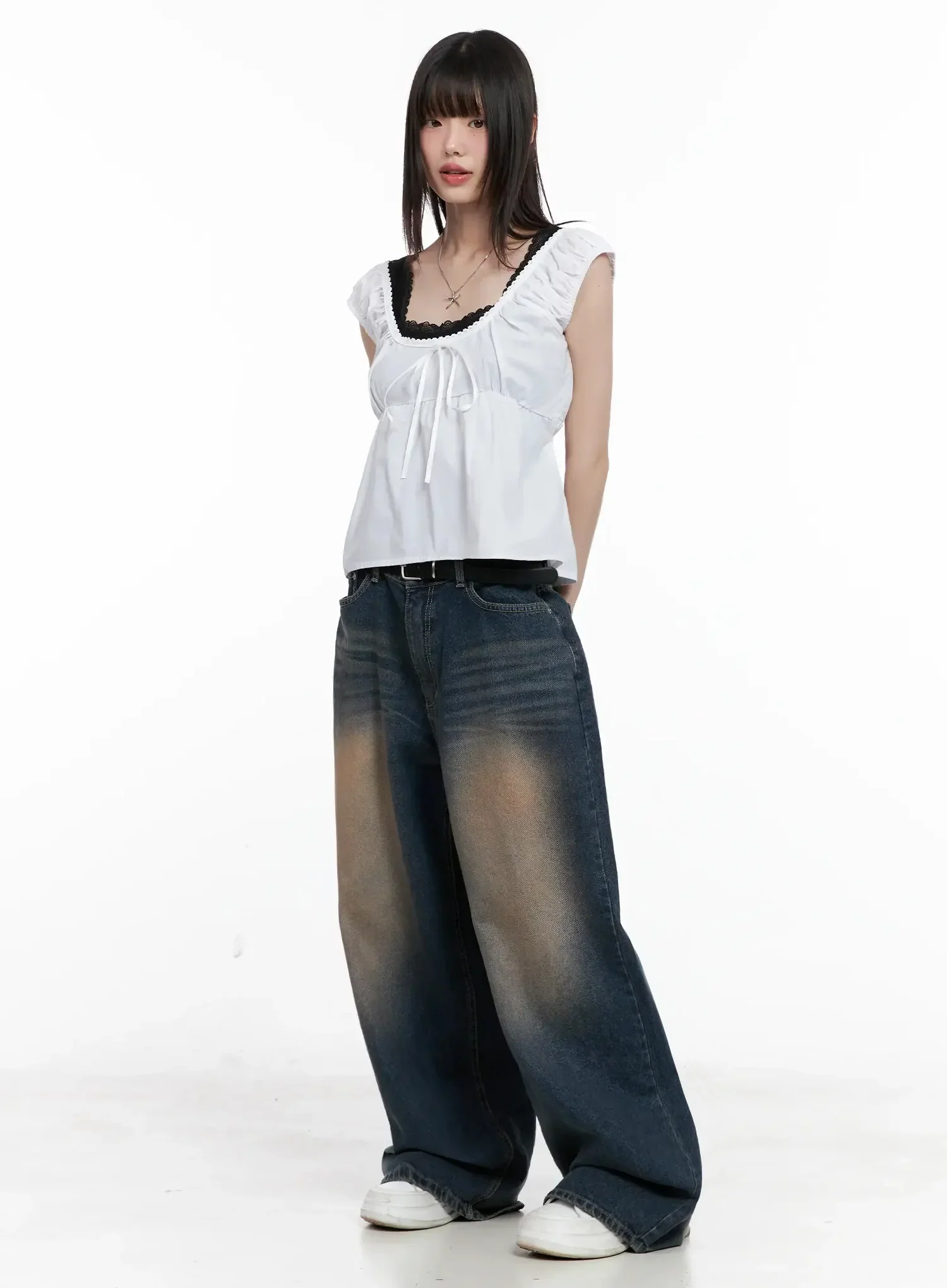 Lace Detail Blouse IL531 - Image 12