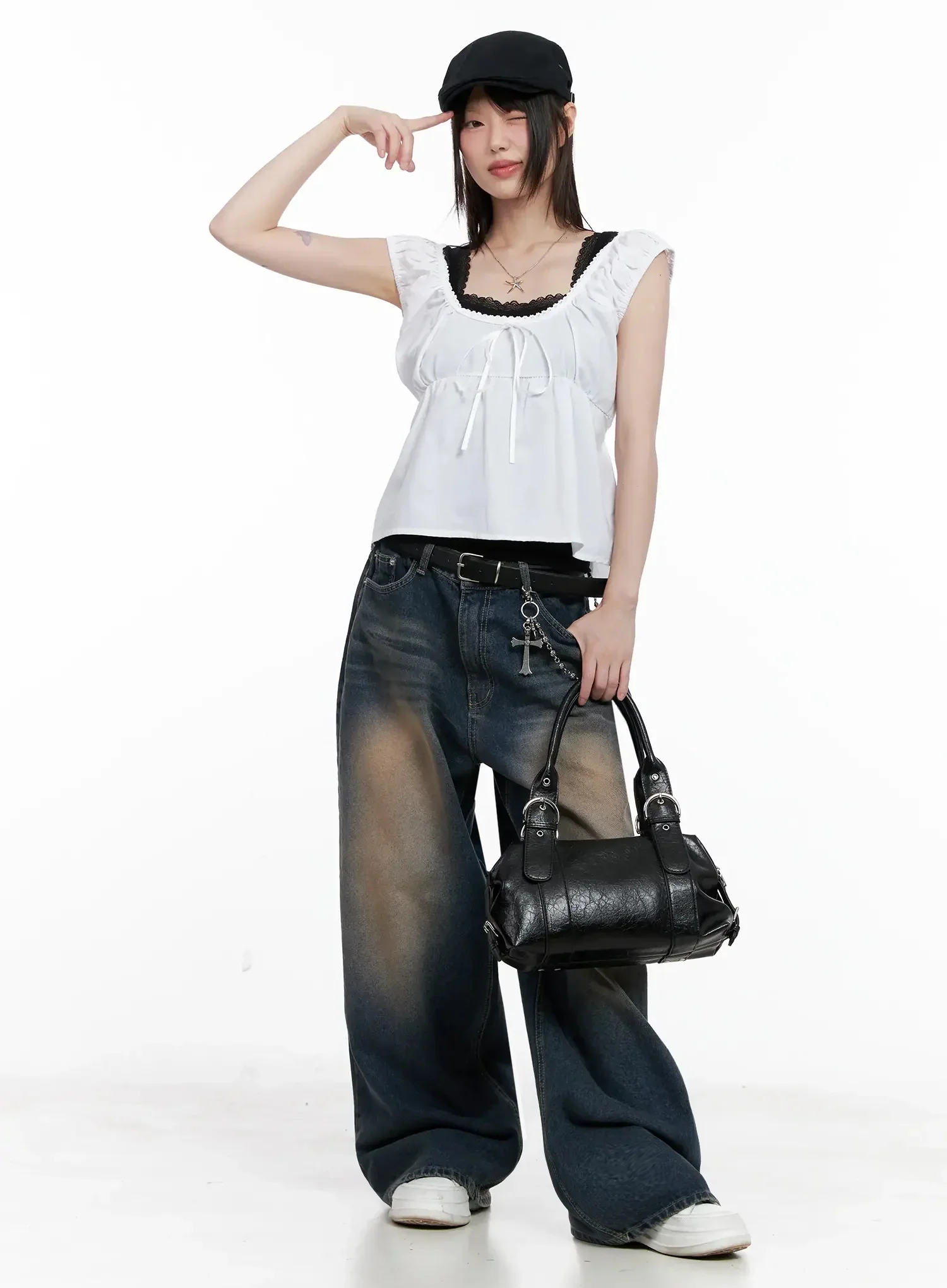 Lace Detail Blouse IL531 - Image 15