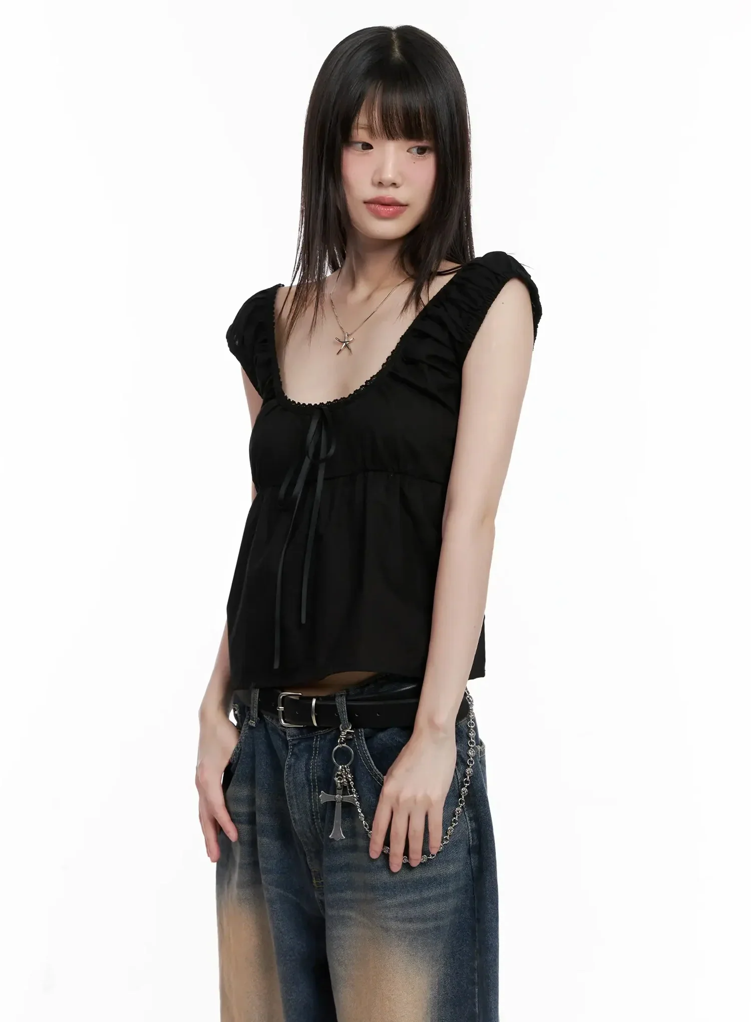 Lace Detail Blouse IL531 - Image 2
