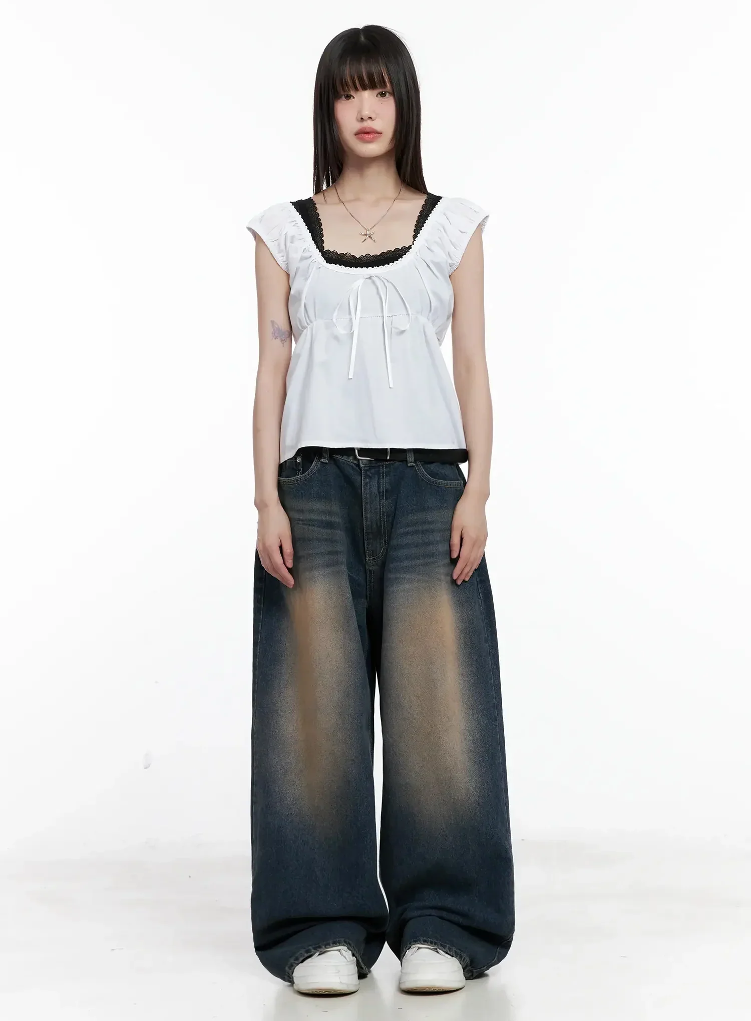 Lace Detail Blouse IL531 - Image 4